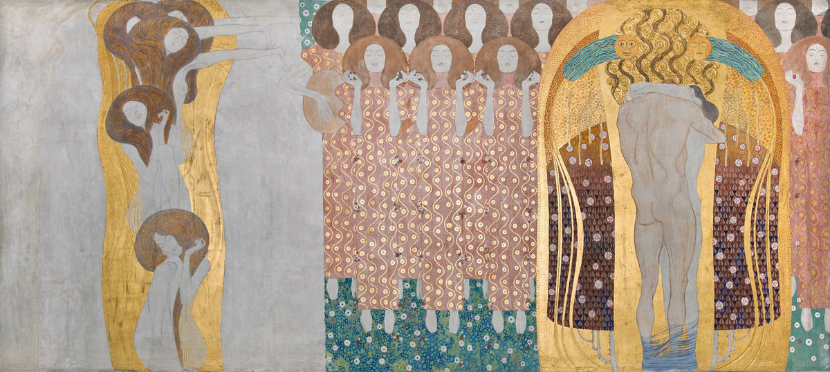 Gustav Klimt — Beethoven Frieze: The Arts, Paradise Choir and Embrace | Fine Art Print