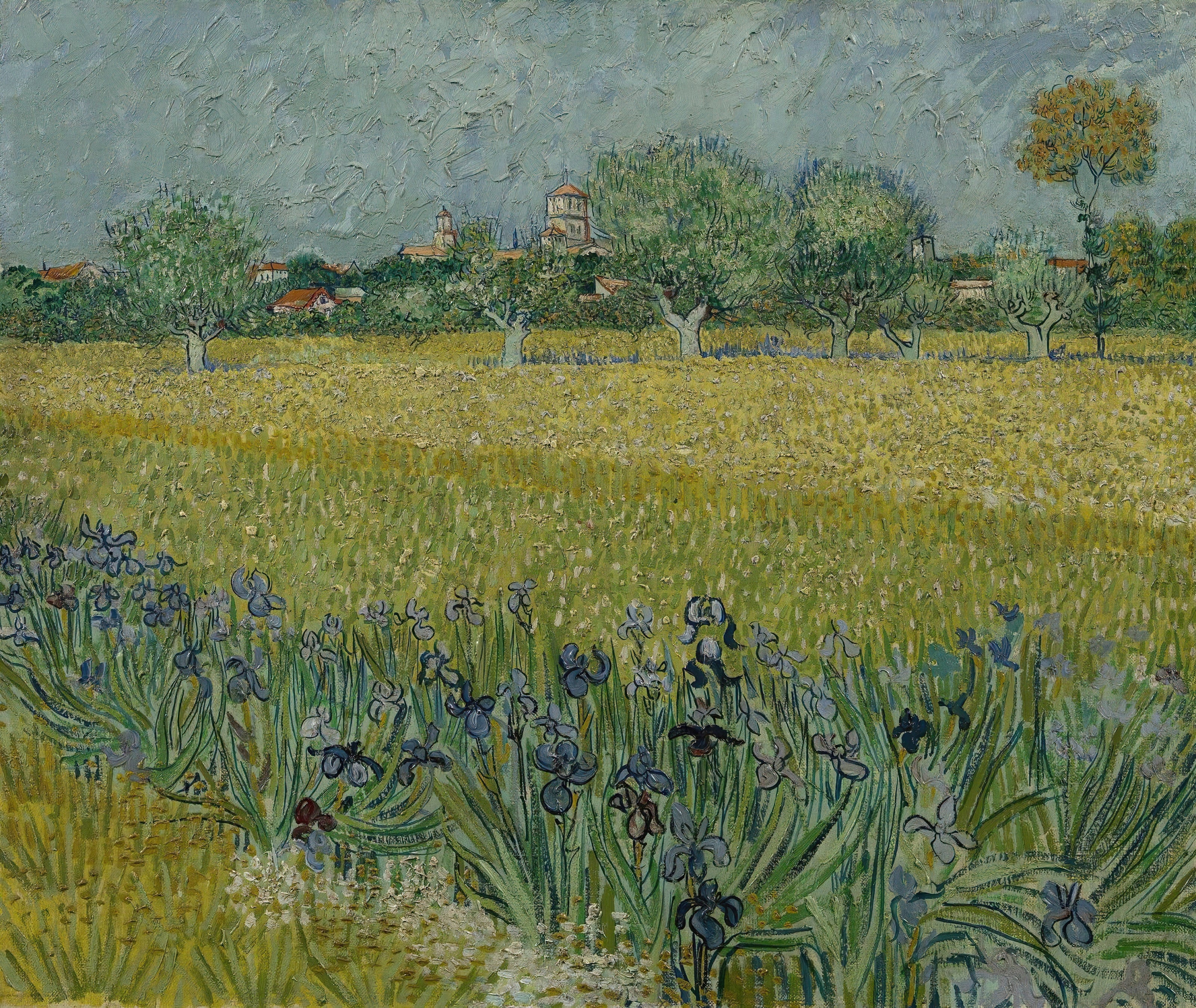 Vincent van Gogh — View of Arles with Irises | Fine Art Print