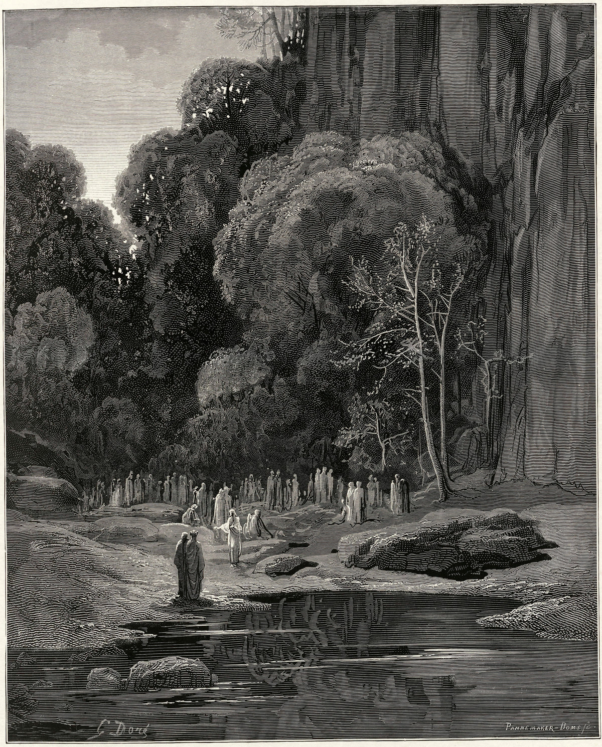 Gustave Doré — Purgatorio, Canto V: The Souls Who Throng Around Us | Dante Illustration Print