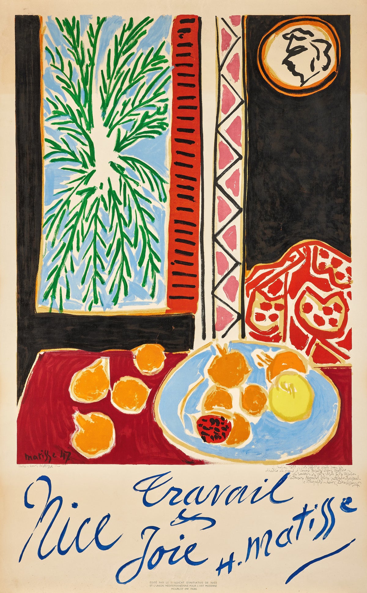 Henri Matisse — Nice, Travail et Joie | Papiers Découpés Fine Art Print