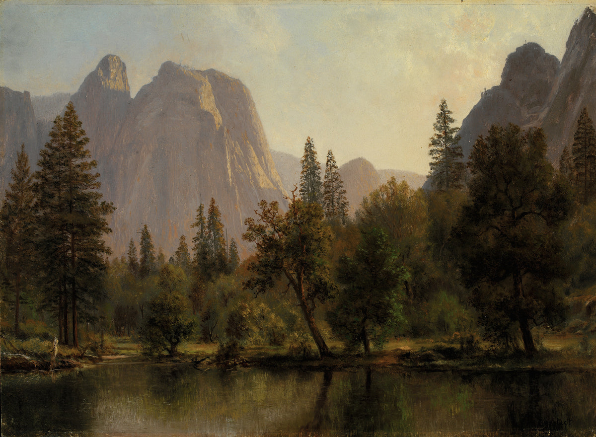 Albert Bierstadt — Cathedral Rocks, Yosemite Valley | Landscape Fine Art Print