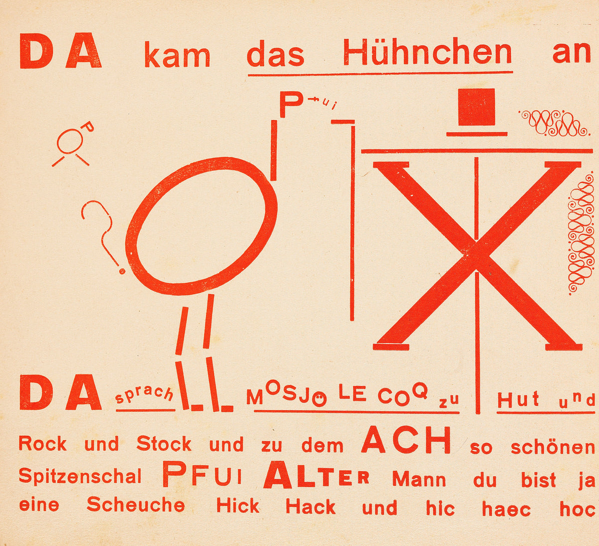 Kurt Schwitters — Die Scheuche | Fine Art Print