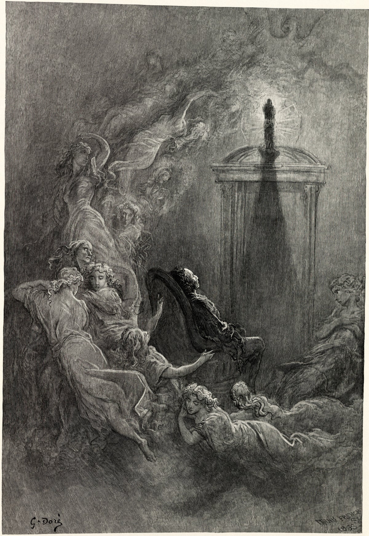 Gustave Doré — Other friends have flown before | Gothic Illustration Print