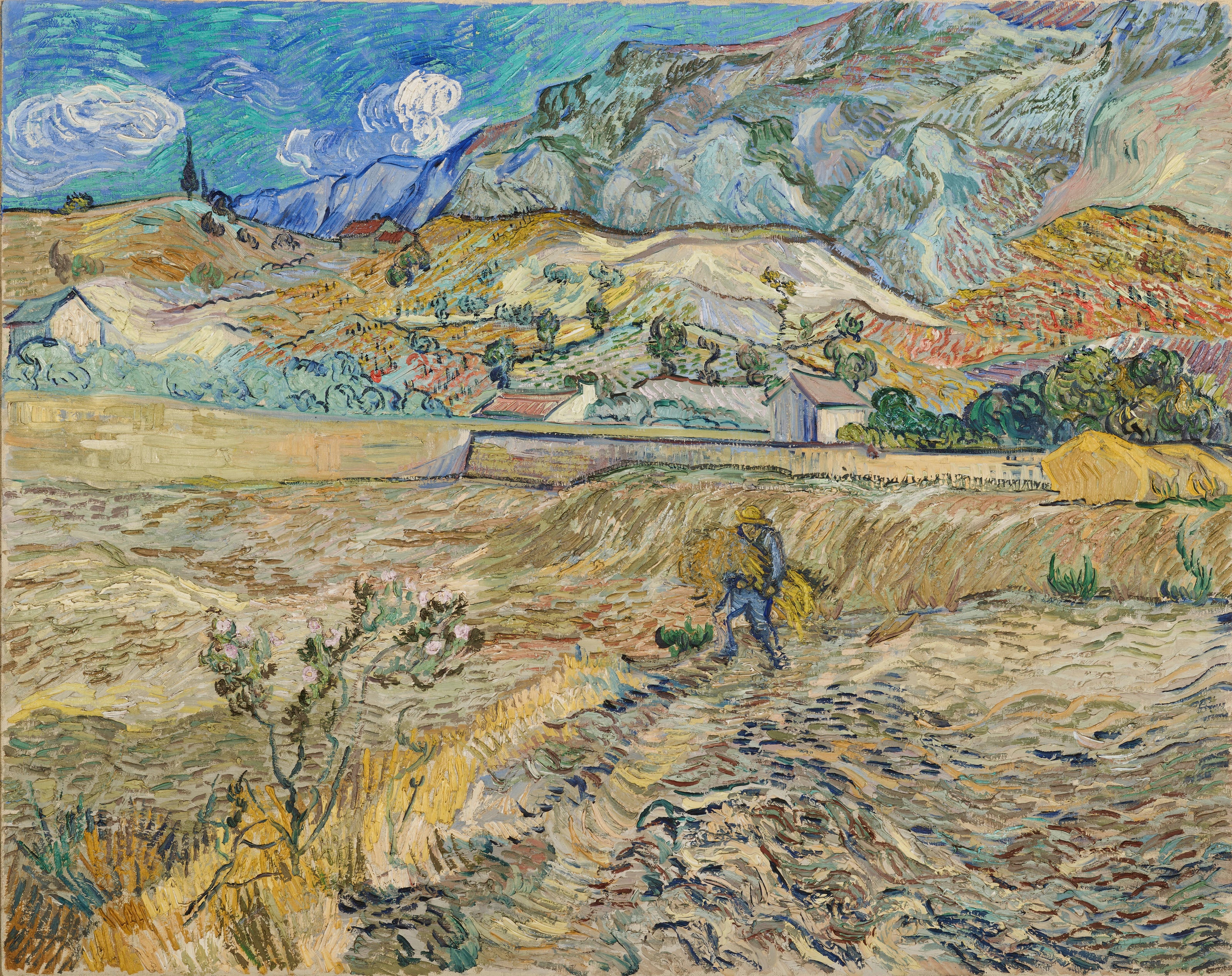 Vincent van Gogh — Enclosed Field with Peasant | Fine Art Print
