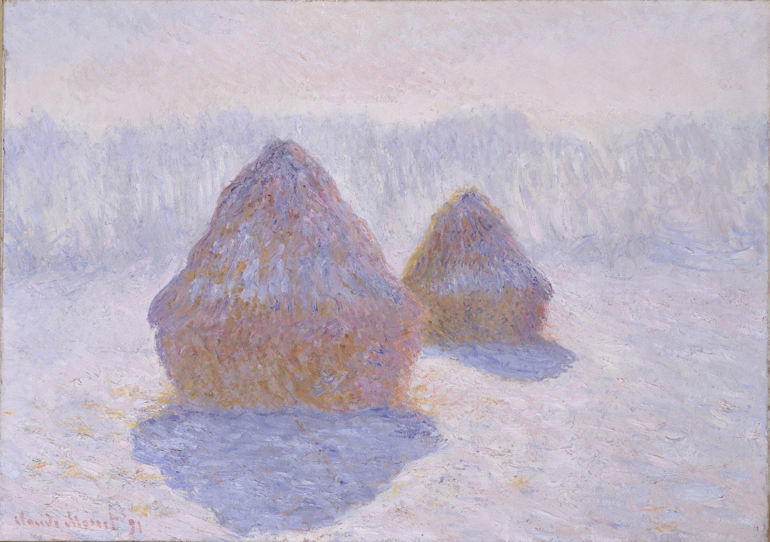 Claude Monet — Haystacks (Effect of Snow and Sun) | Fine Art Print