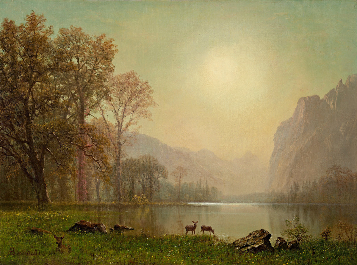 Albert Bierstadt — Dawn in the Rockies | Landscape Fine Art Print