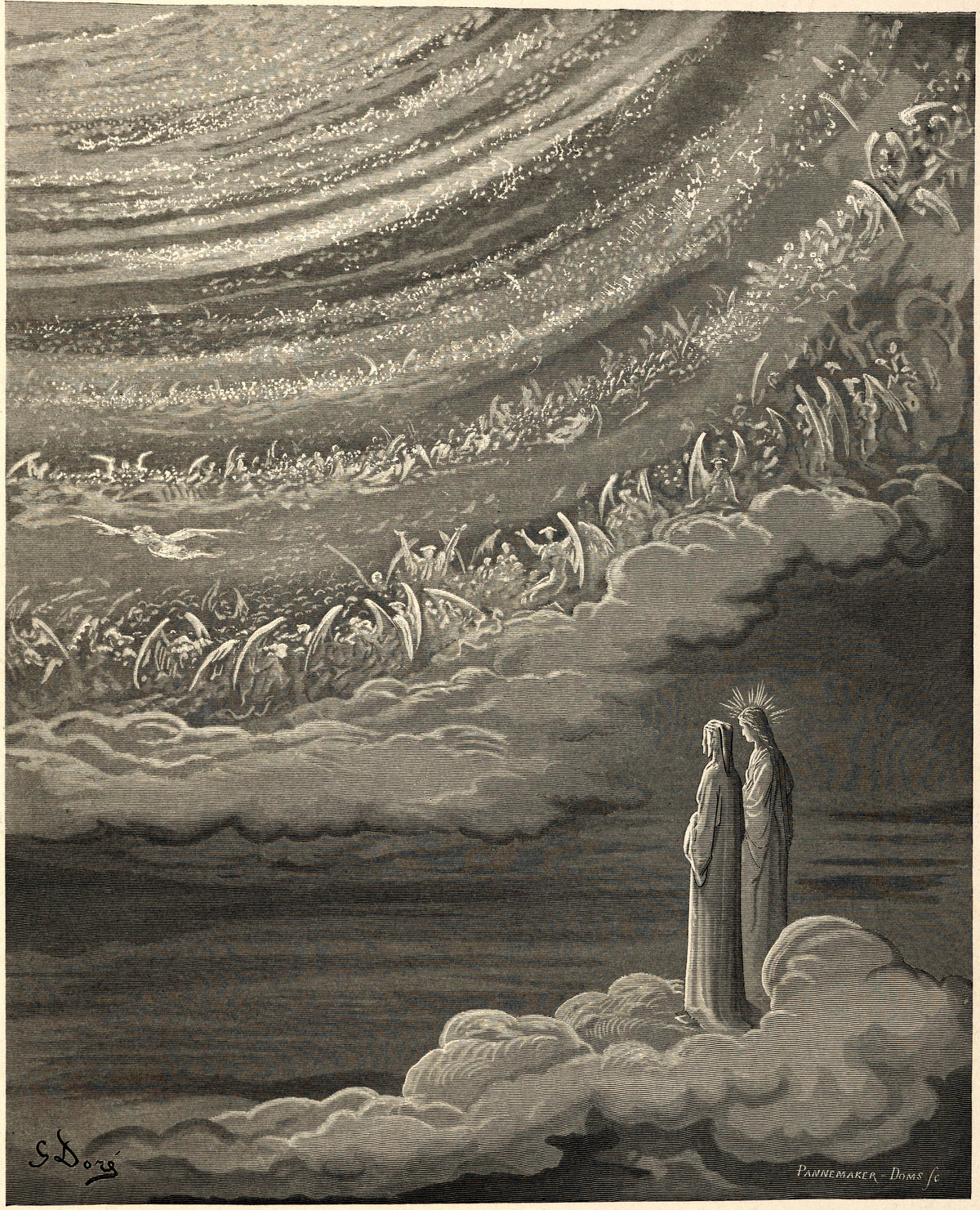 Gustave Doré — Paradiso, Canto XXVIII: The Angelic Circles | Dante Illustration Print