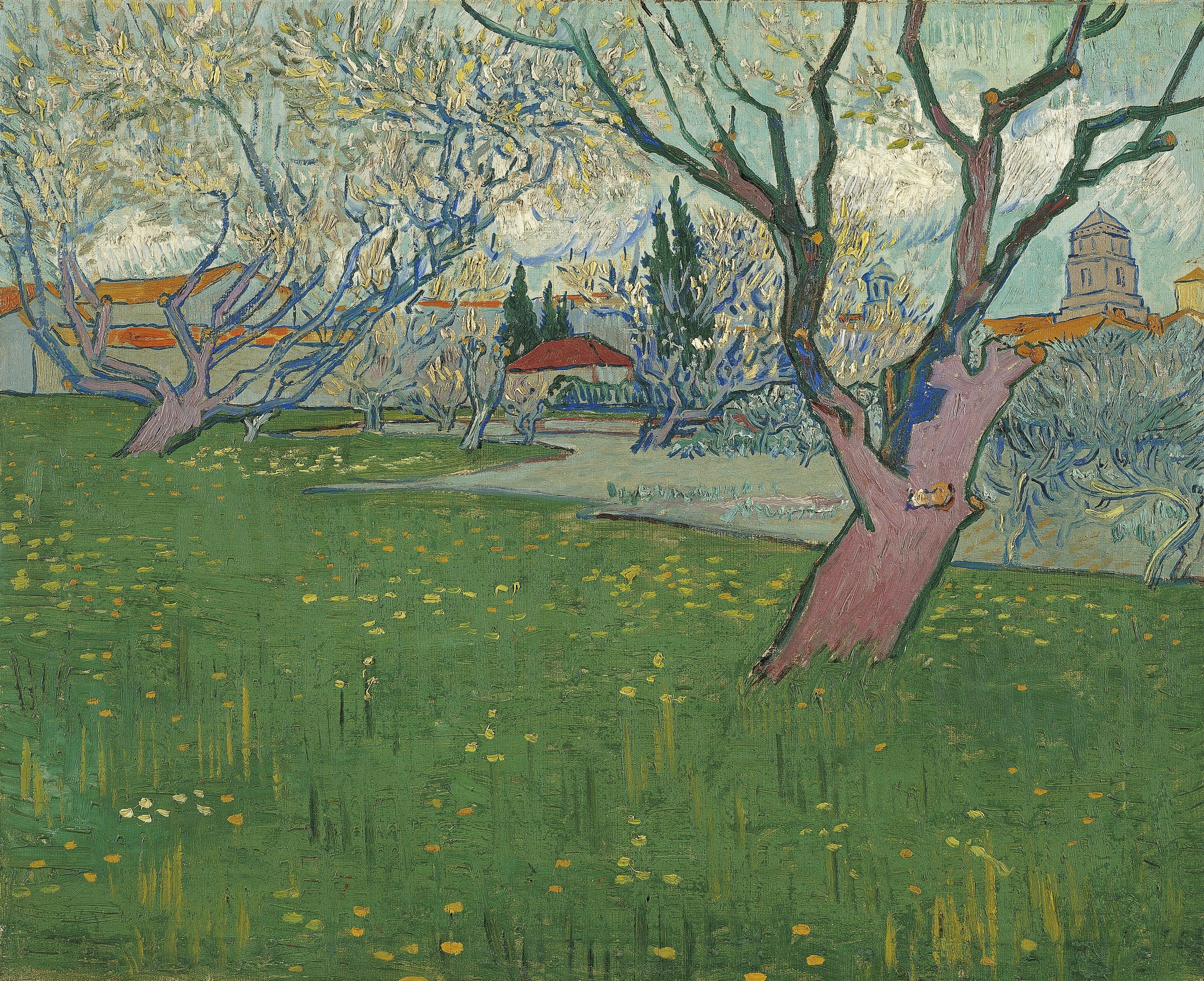 Vincent van Gogh — Orchard in Blossom, View of Arles | Fine Art Print