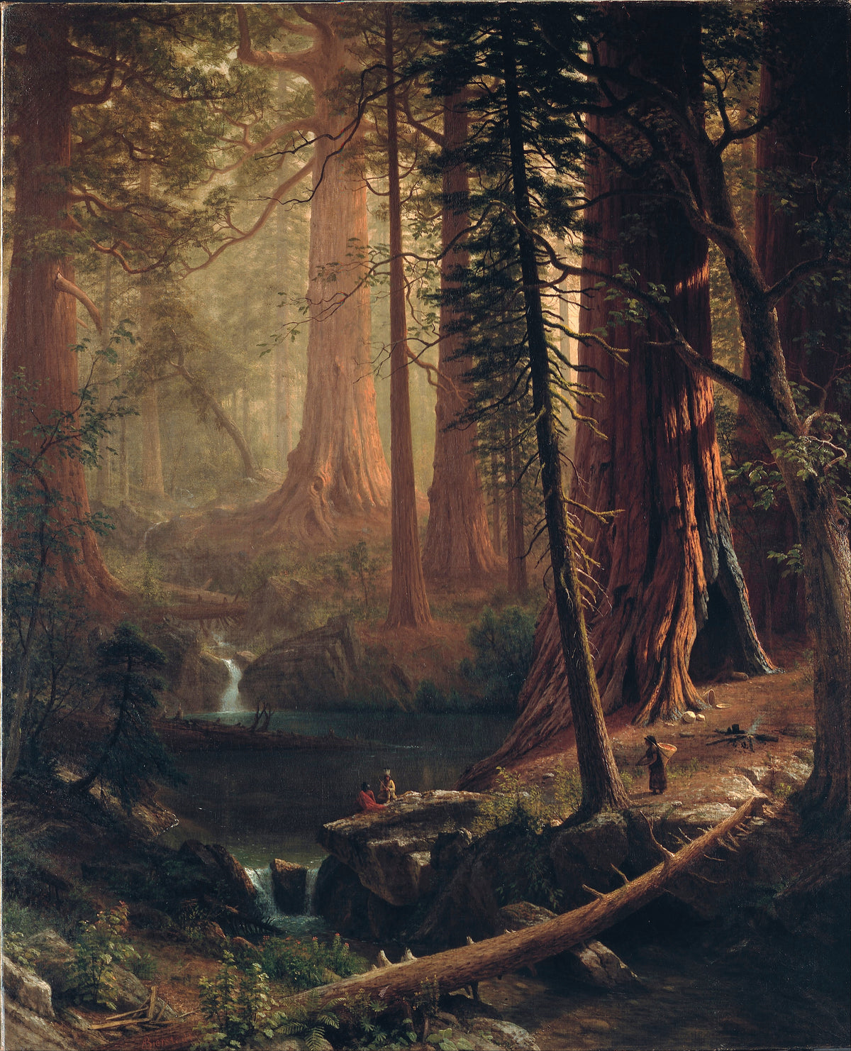 Albert Bierstadt — Giant Redwood Trees of California | Landscape Fine Art Print