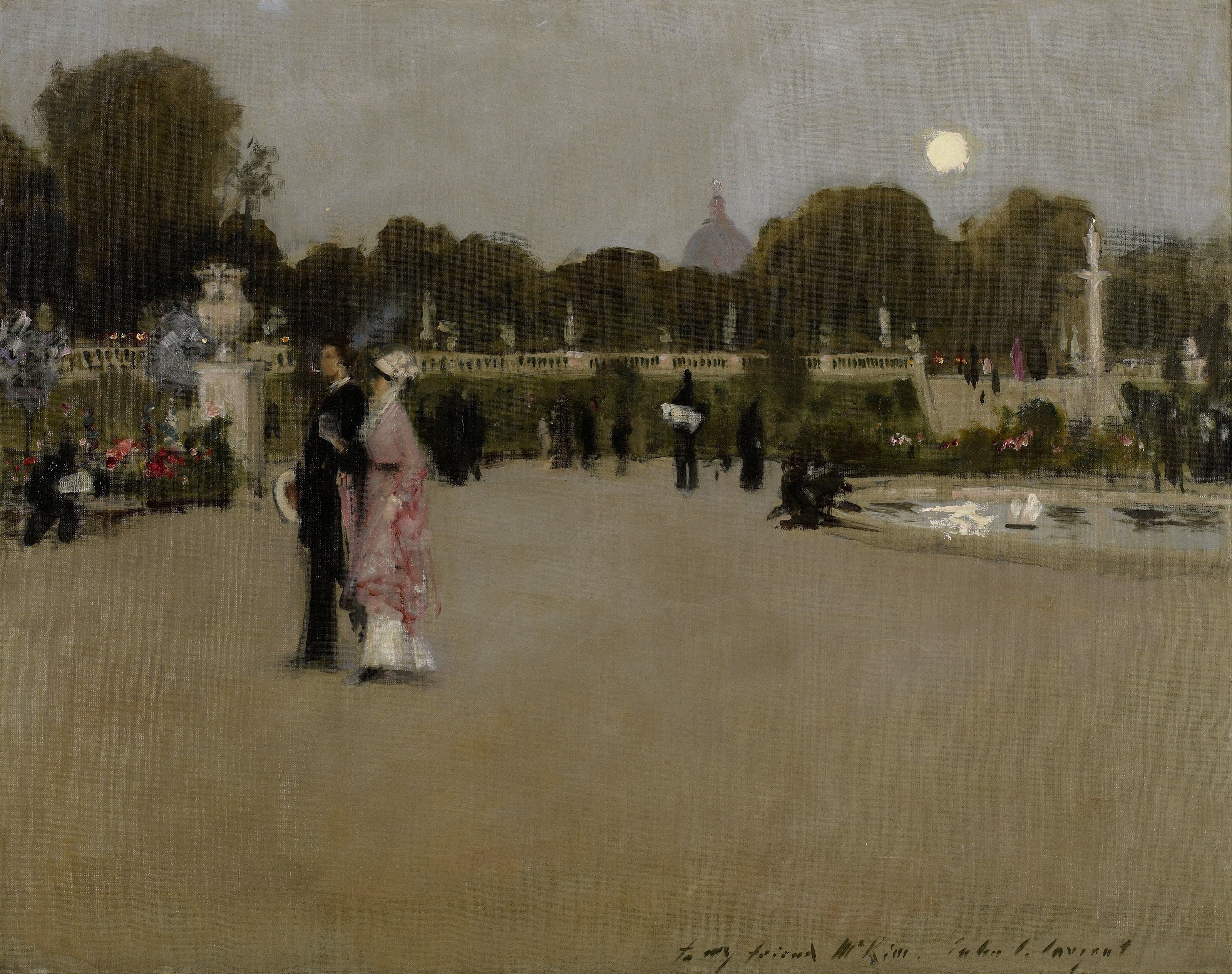 John Singer Sargent — Luxembourg Gardens at Twilight | Fine Art Print