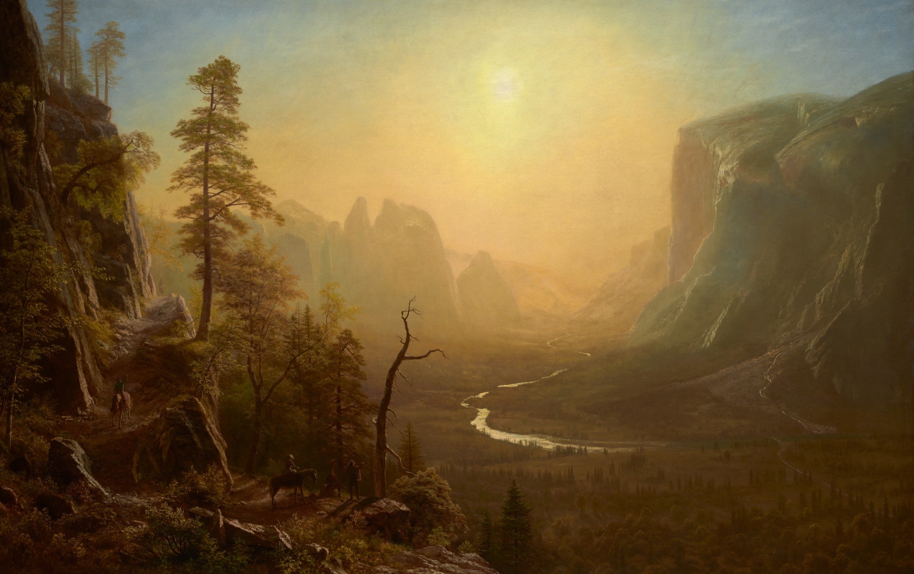 Albert Bierstadt — Yosemite Glacier Point Trail | Landscape Fine Art Print