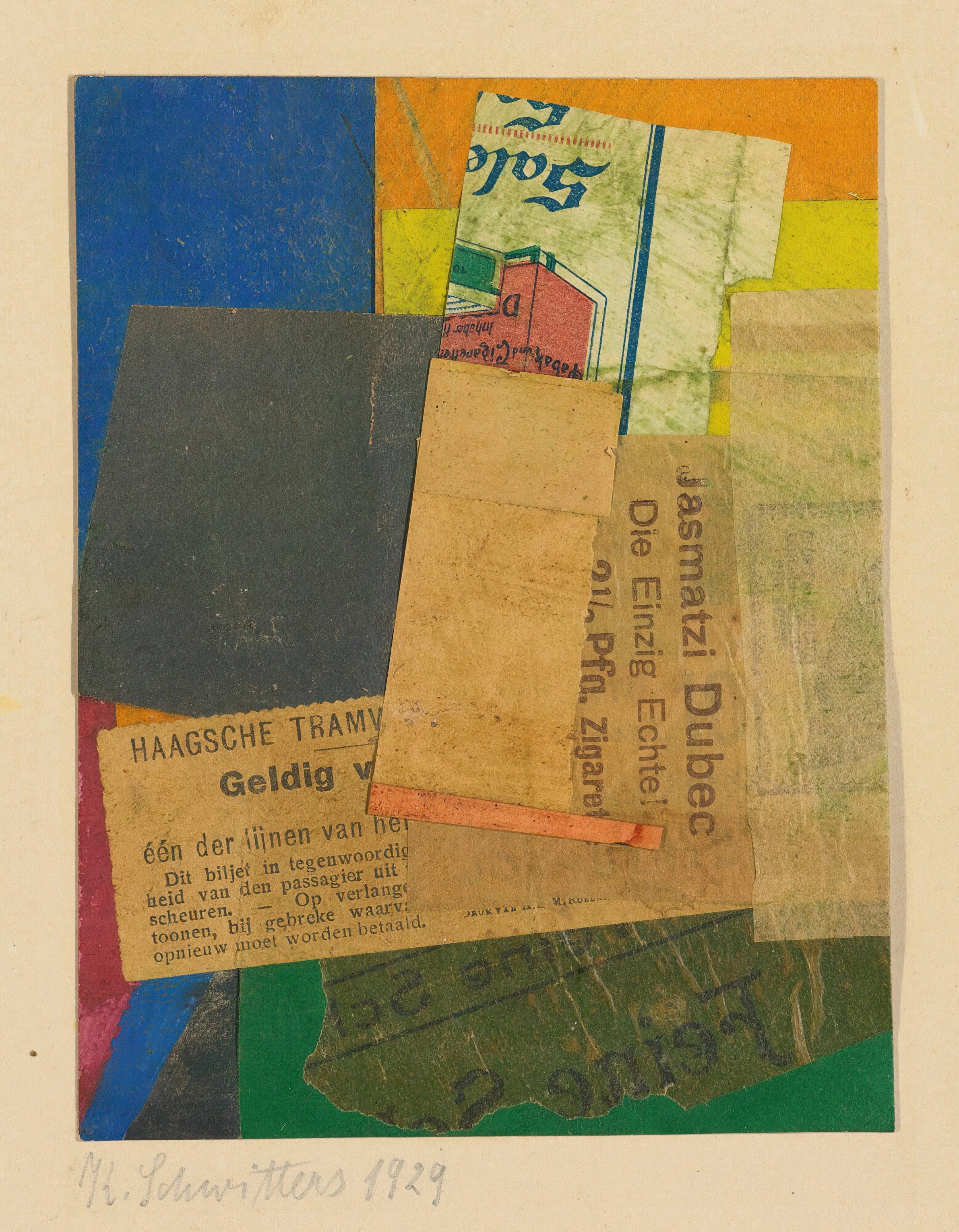 Kurt Schwitters — Ohne Titel (Geldig) | Fine Art Print