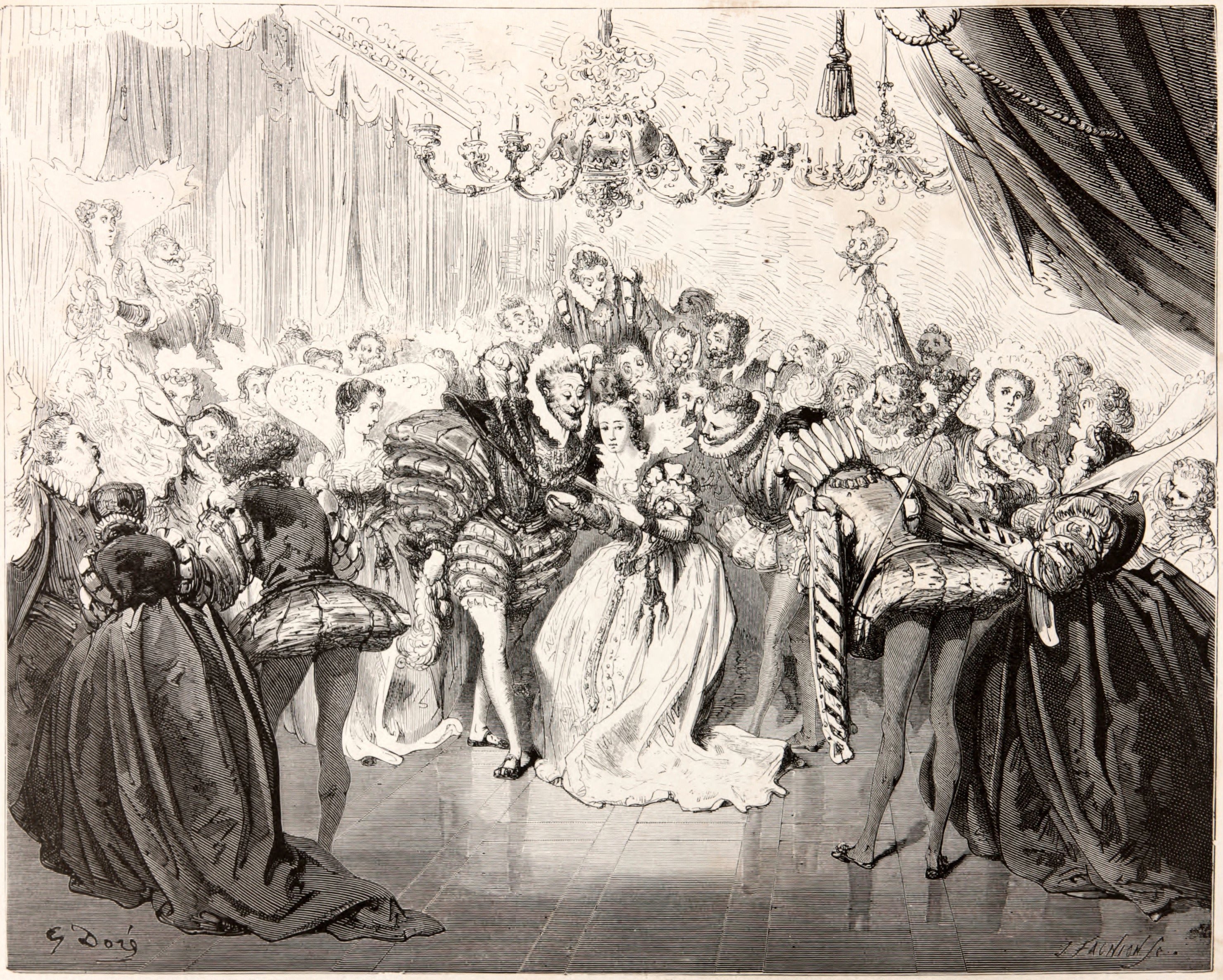 Gustave Doré — Cinderella: The Ball | Fairy Tale Illustration Print