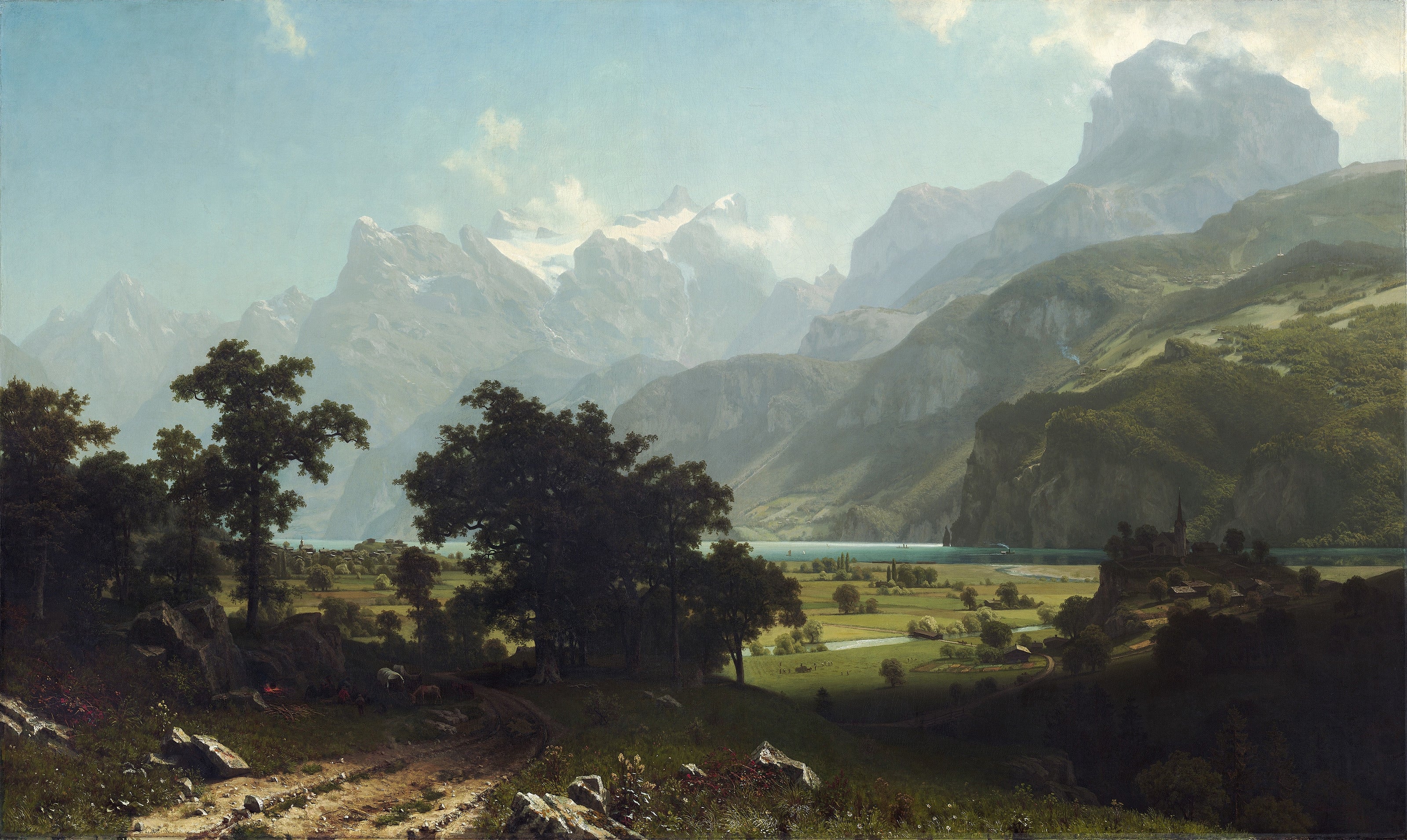 Albert Bierstadt — Lake Lucerne | Landscape Fine Art Print