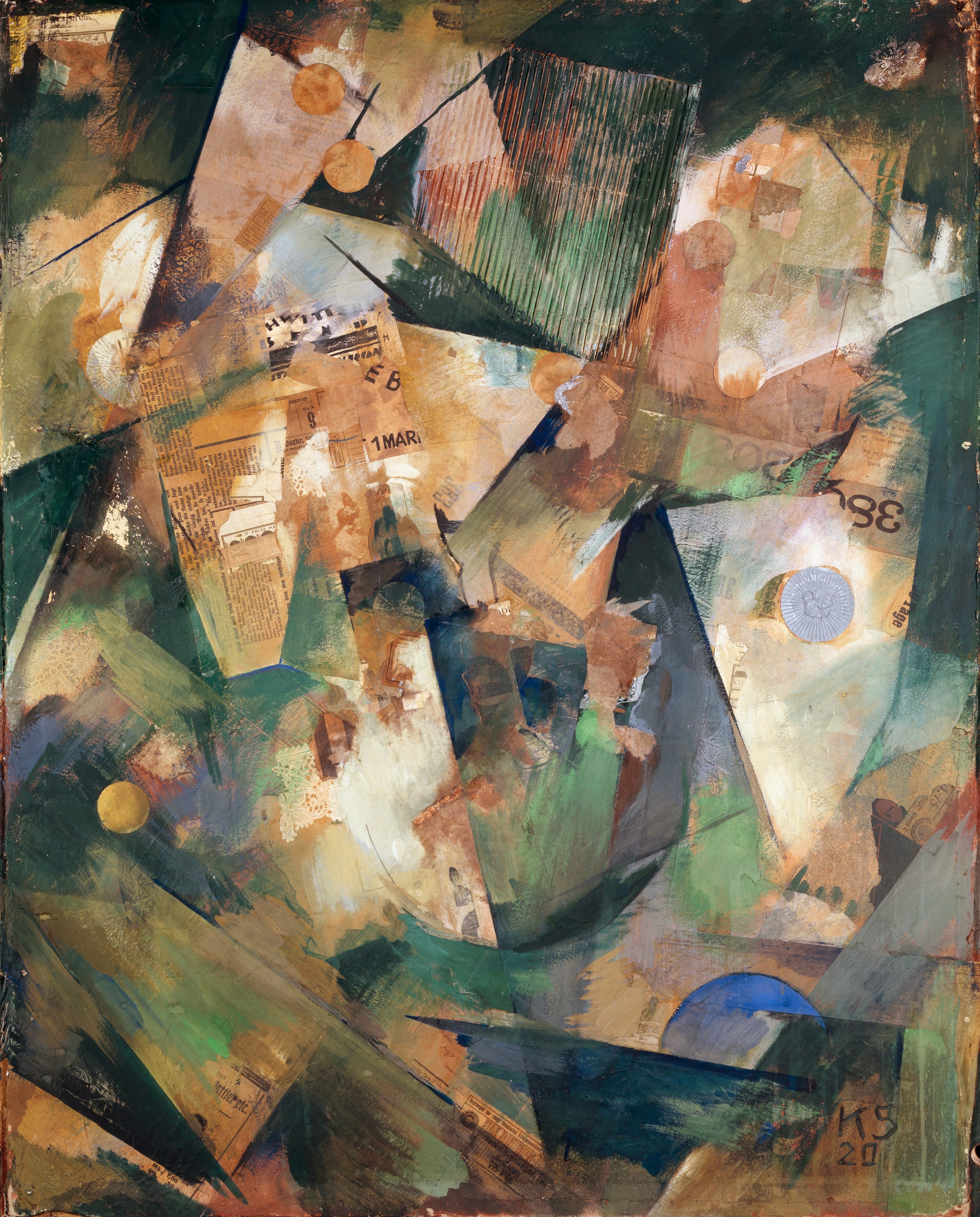 Kurt Schwitters — The Springtime Picture Merzpicture 20 B | Fine Art Print
