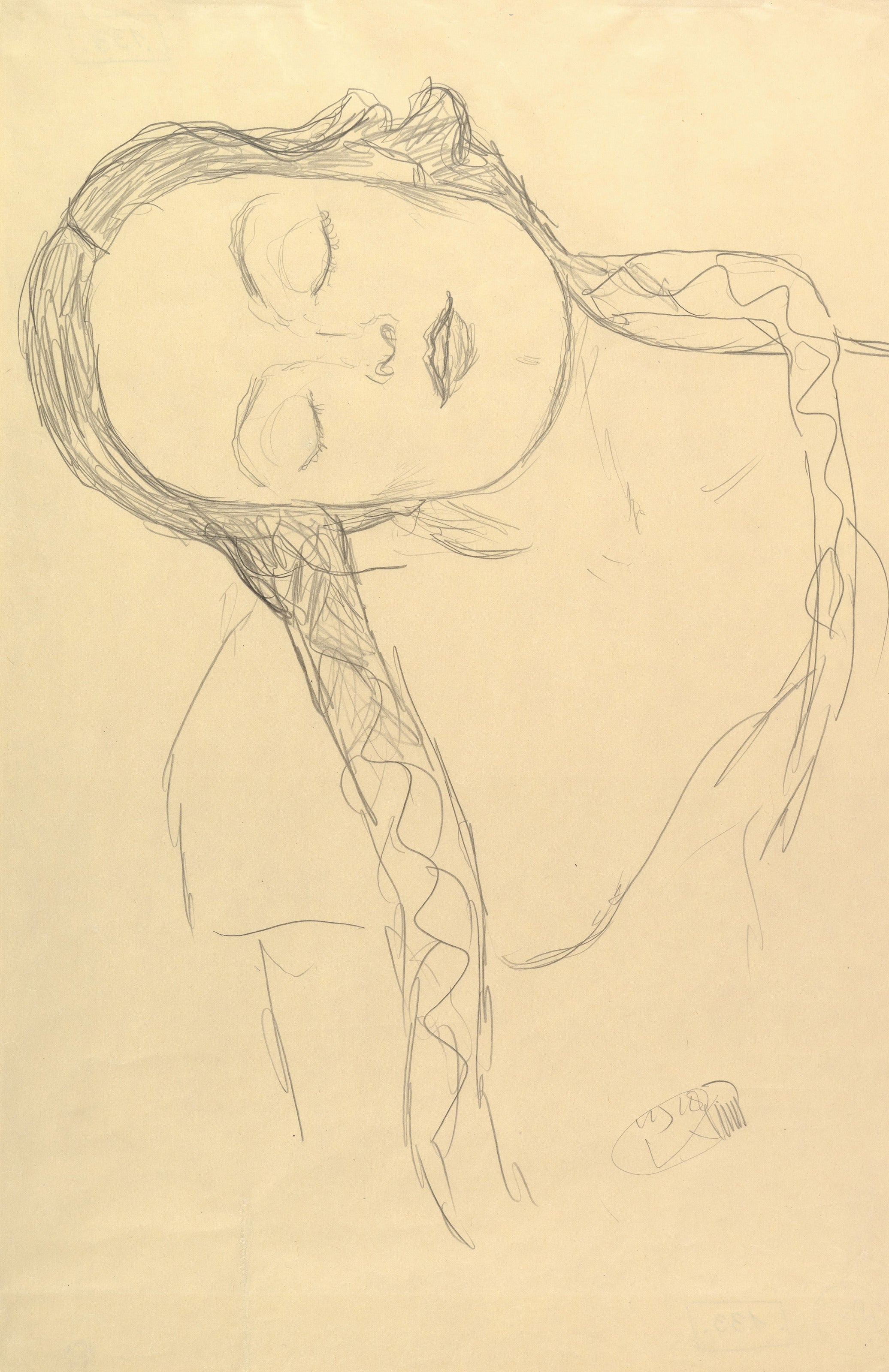 Gustav Klimt — Half-figure of a Young Woman | Fine Art Print