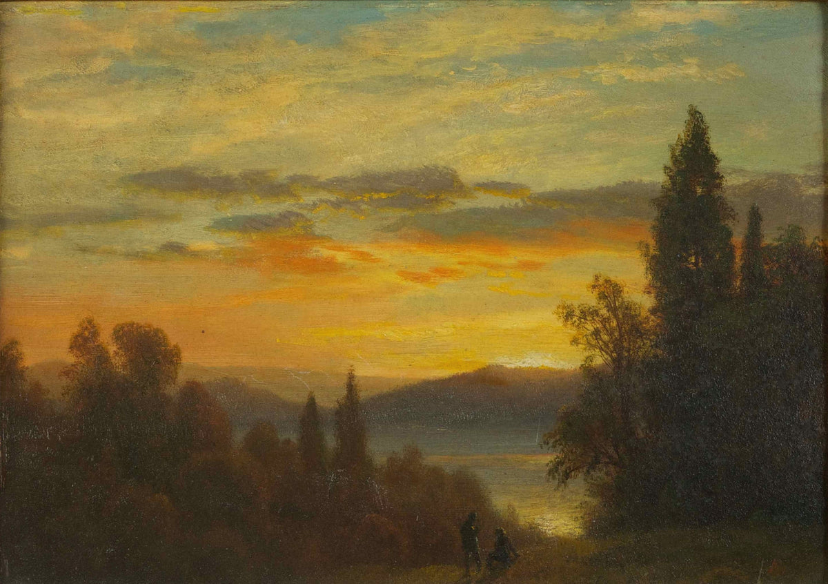 Albert Bierstadt — On the Hudson River Near Irvington | Landscape Fine Art Print