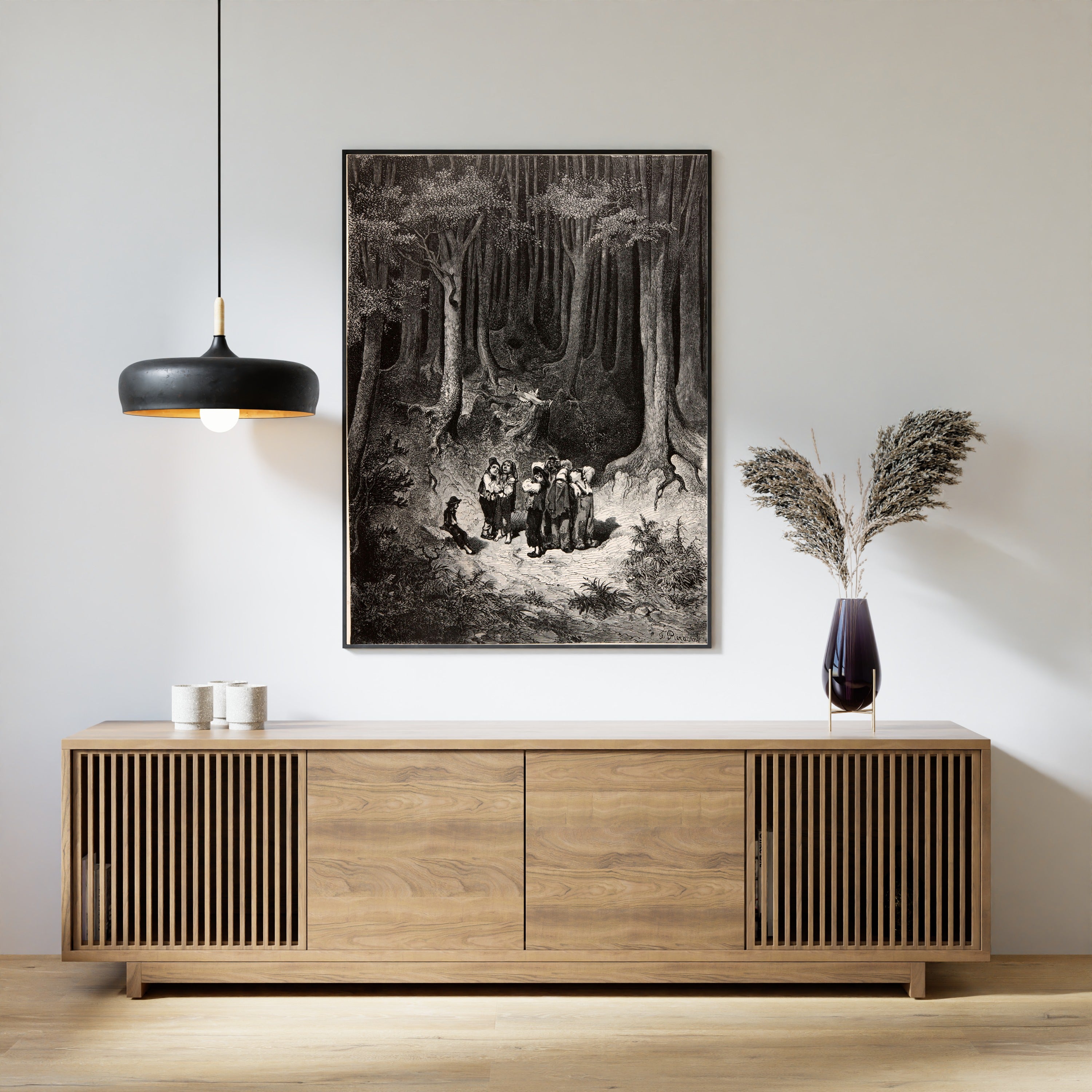 Gustave Doré — Tom Thumb: Lost in the Forest | Fairy Tale Illustration Print