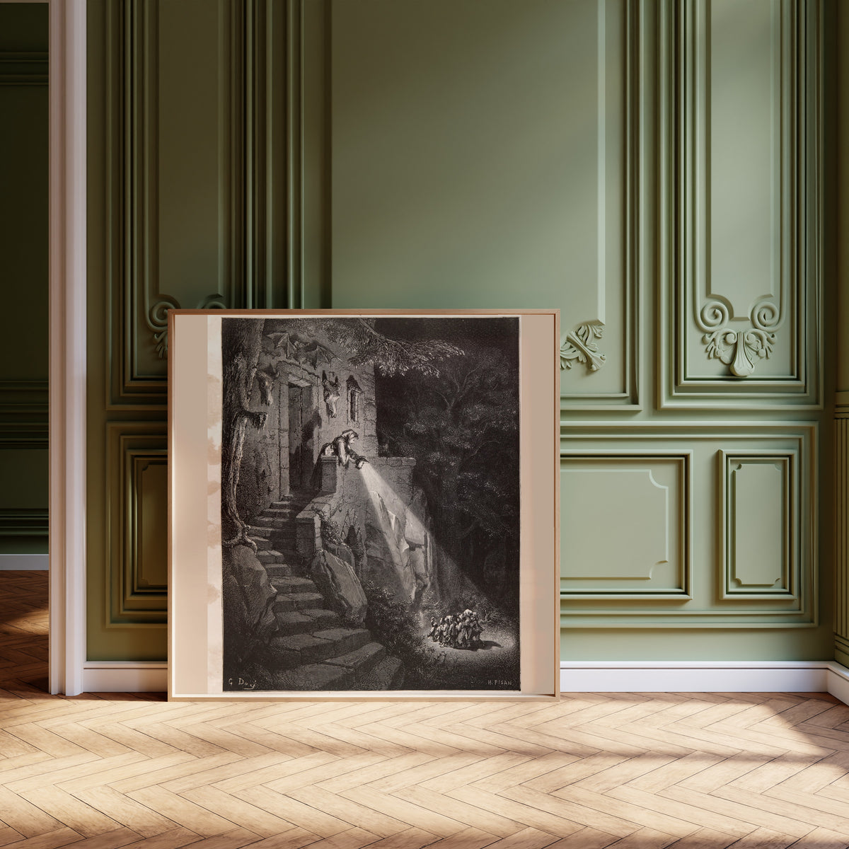 Gustave Doré — Tom Thumb: At the Ogre's Door | Fairy Tale Illustration Print