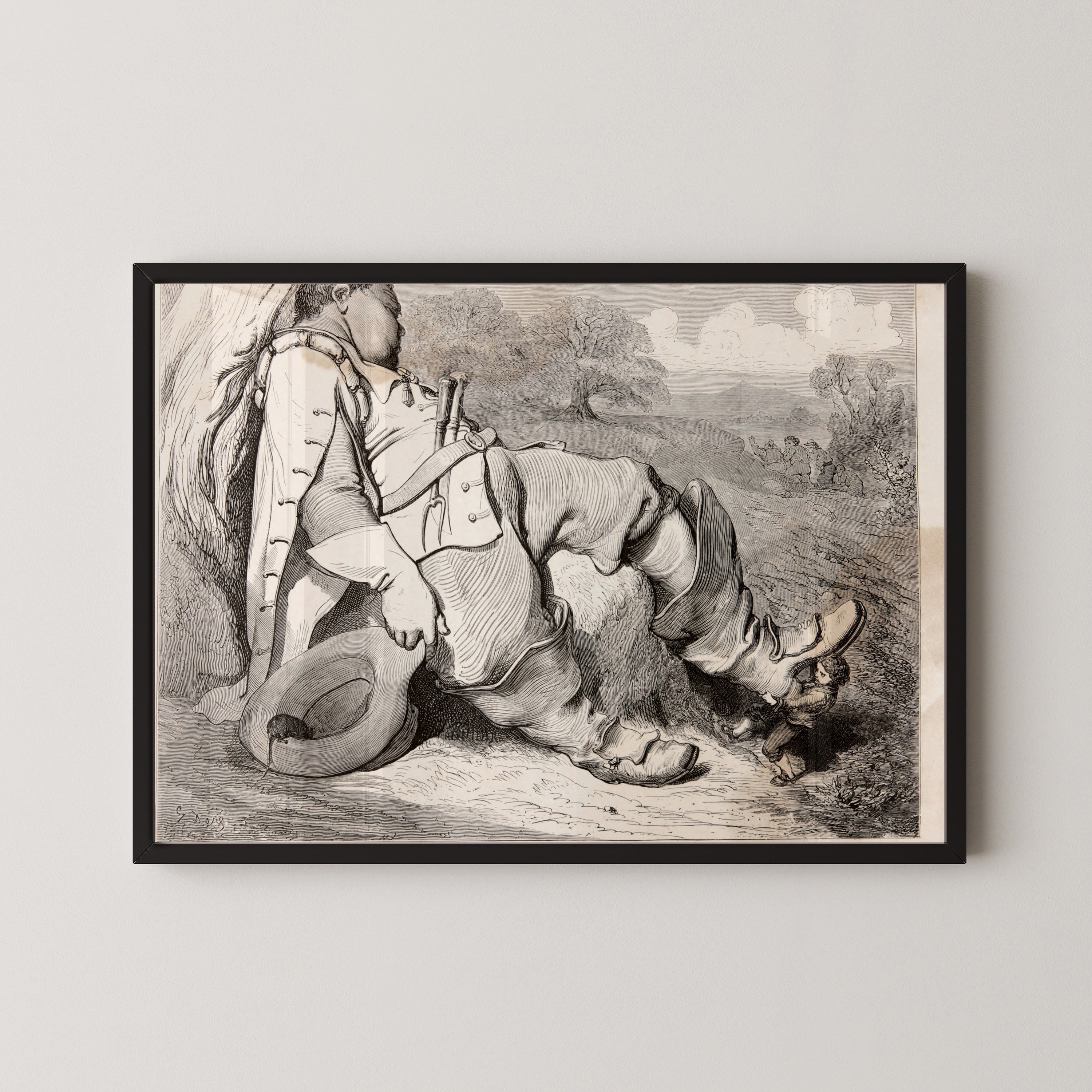 Gustave Doré — Tom Thumb: The Ogre Asleep | Fairy Tale Illustration Print