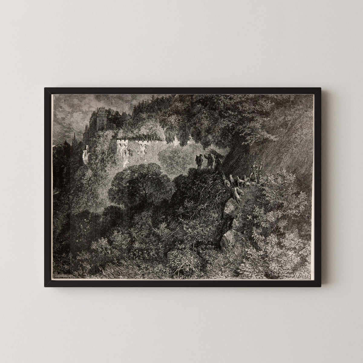 Gustave Doré — Sleeping Beauty: The Enchanted Castle | Fairy Tale Illustration Print
