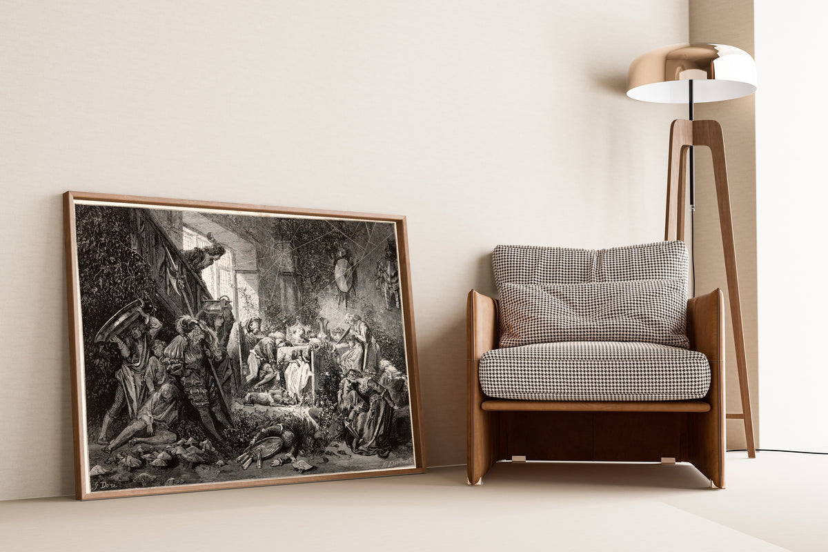 Gustave Doré — Sleeping Beauty: The Sleeping Court | Fairy Tale Illustration Print