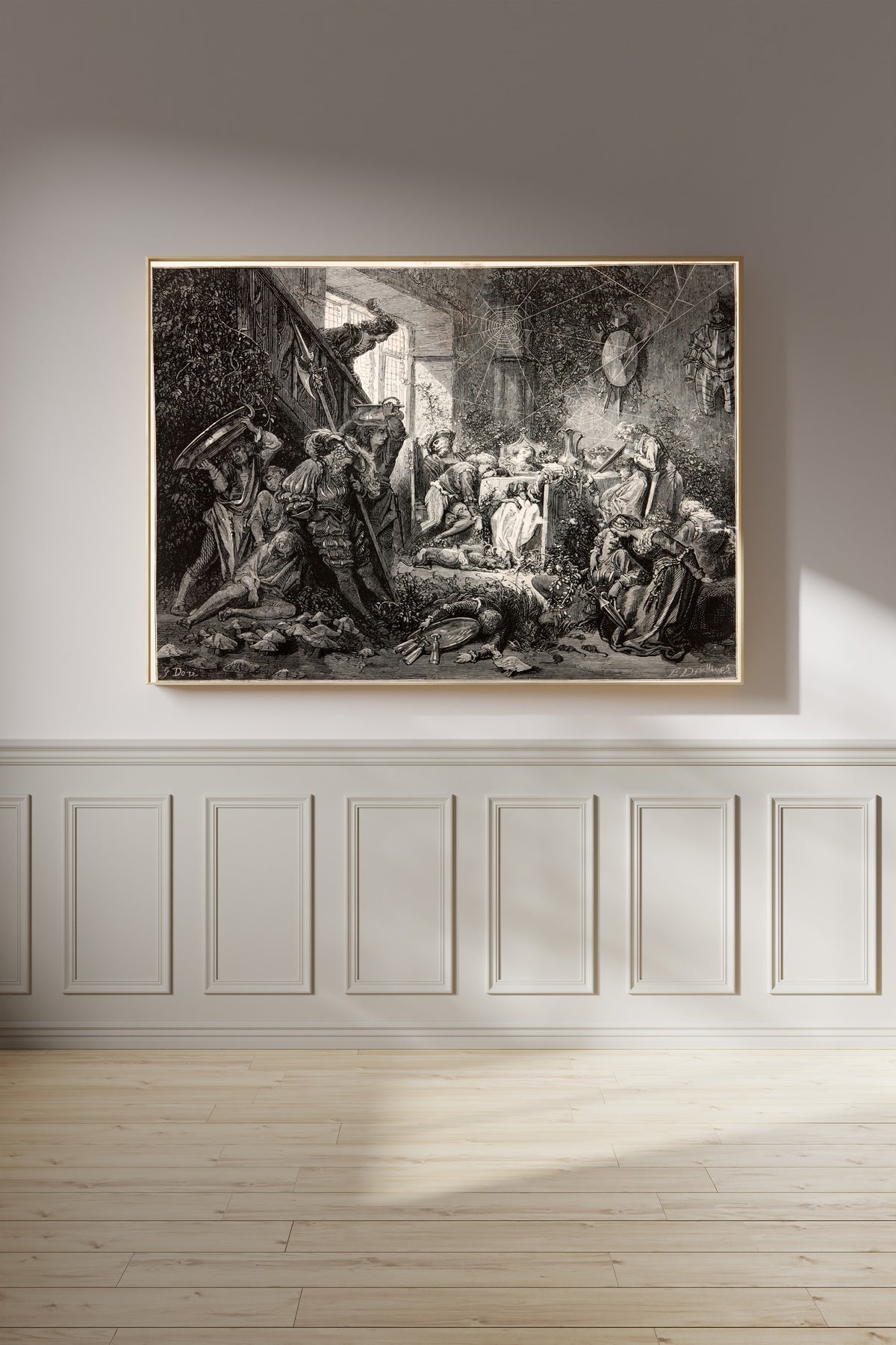 Gustave Doré — Sleeping Beauty: The Sleeping Court | Fairy Tale Illustration Print