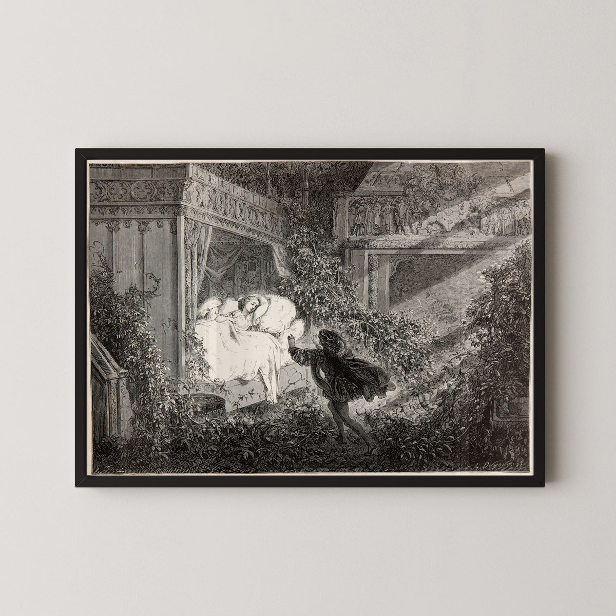 Gustave Doré — Sleeping Beauty: The Prince Finds the Princess | Fairy Tale Illustration Print