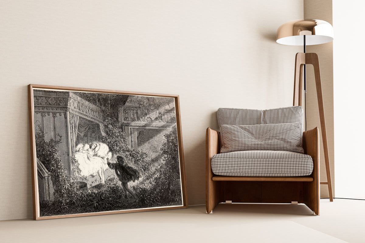 Gustave Doré — Sleeping Beauty: The Prince Finds the Princess | Fairy Tale Illustration Print