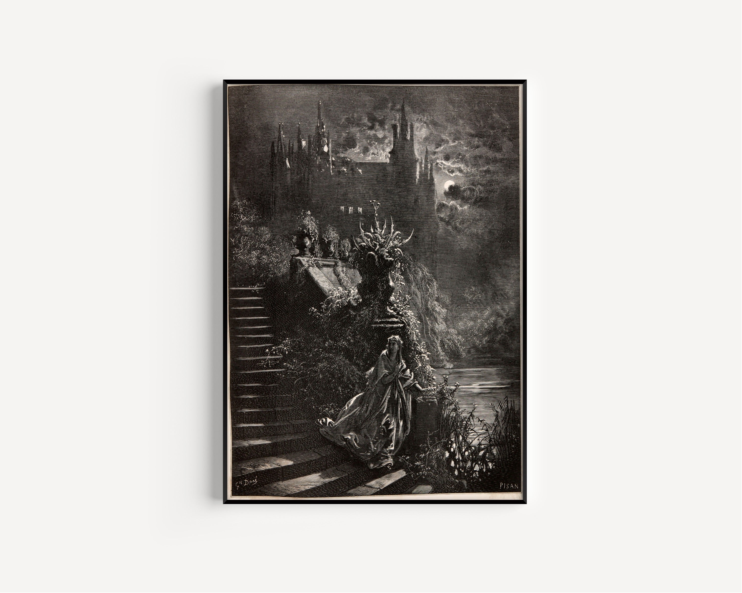 Gustave Doré — Donkey Skin: The Princess on the Palace Steps | Fairy Tale Illustration Print