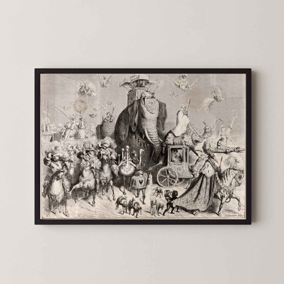 Gustave Doré — Donkey Skin: The Wedding Procession | Fairy Tale Illustration Print