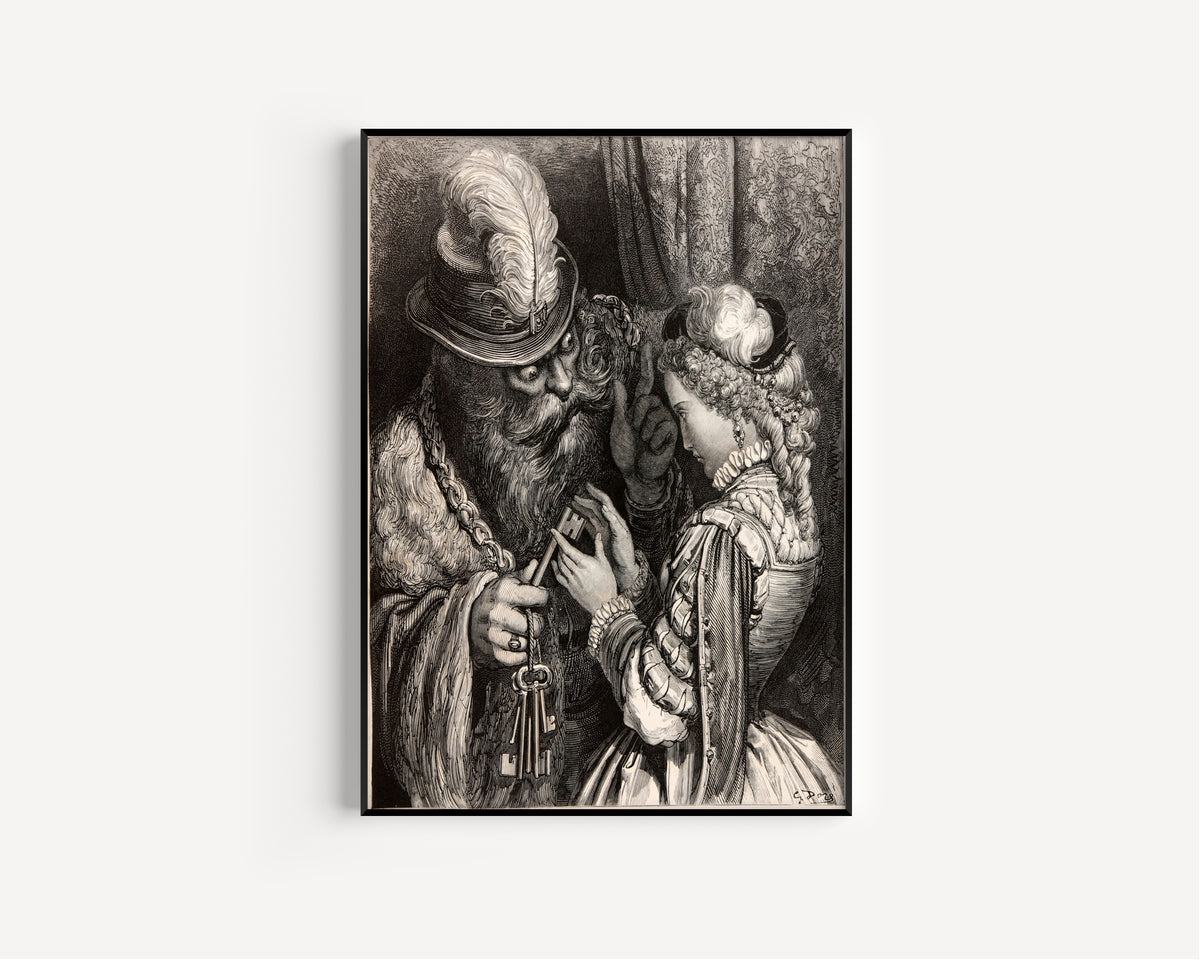 Gustave Doré — Bluebeard: The Keys | Fairy Tale Illustration Print