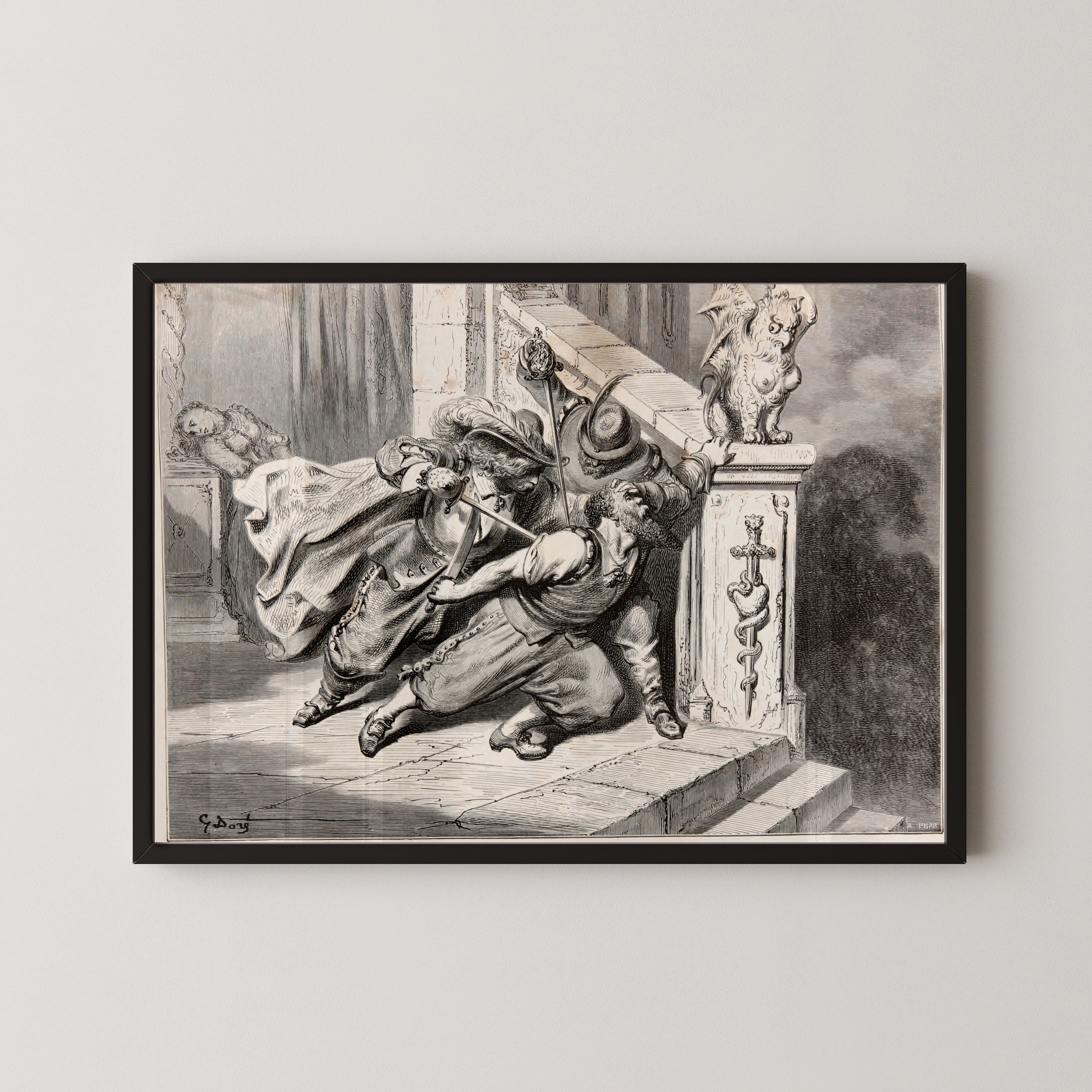 Gustave Doré — Bluebeard: The Death of Bluebeard | Fairy Tale Illustration Print
