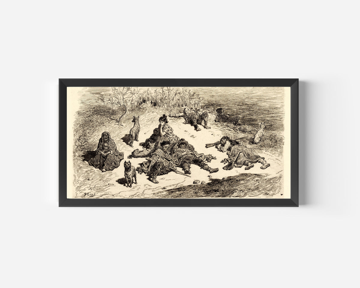 Gustave Doré — Spanish Smugglers (Contrebandiers espagnols) | Etching Print