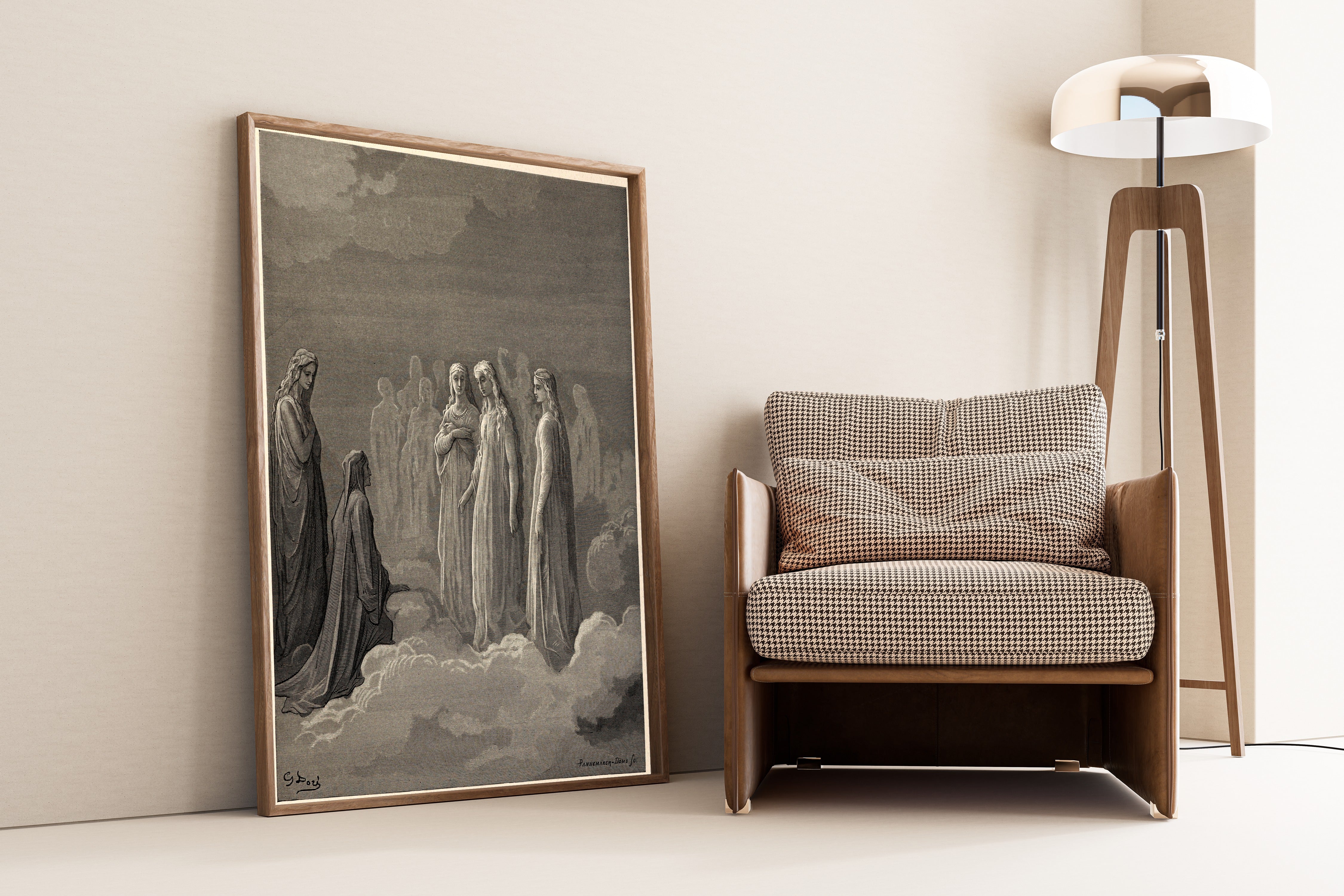 Gustave Doré — Paradiso, Canto III: Piccarda and the Souls in the Moon | Dante Illustration Print