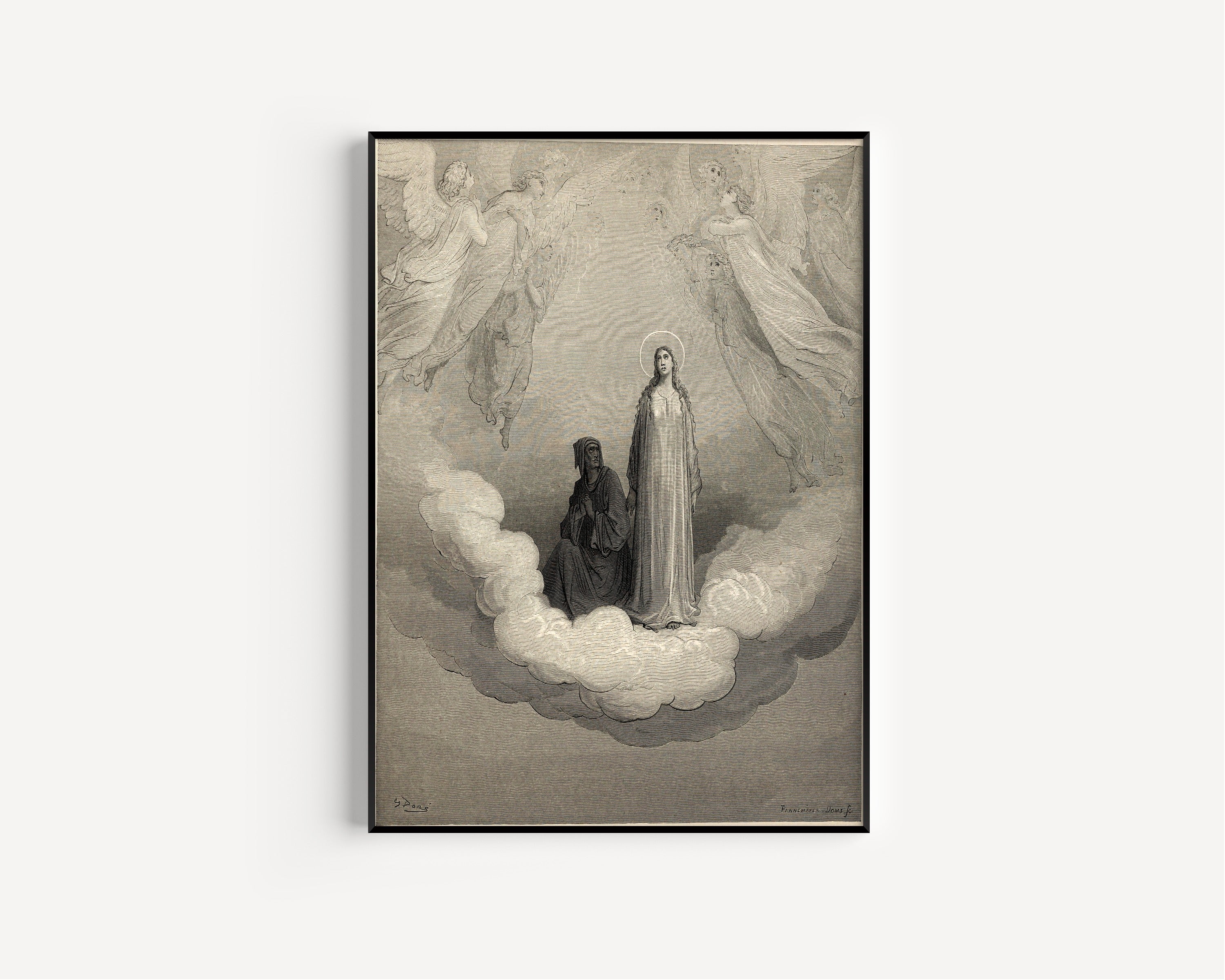 Gustave Doré — Paradiso, Canto XXI: Beatrice in Saturn | Dante Illustration Print