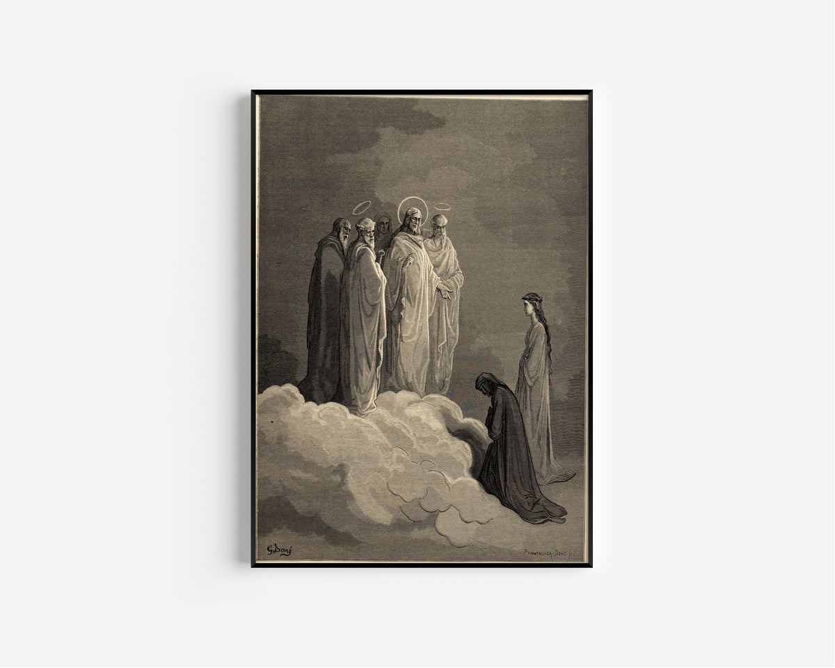 Gustave Doré — Paradiso, Canto XXVI: Peter, James and John | Dante Illustration Print