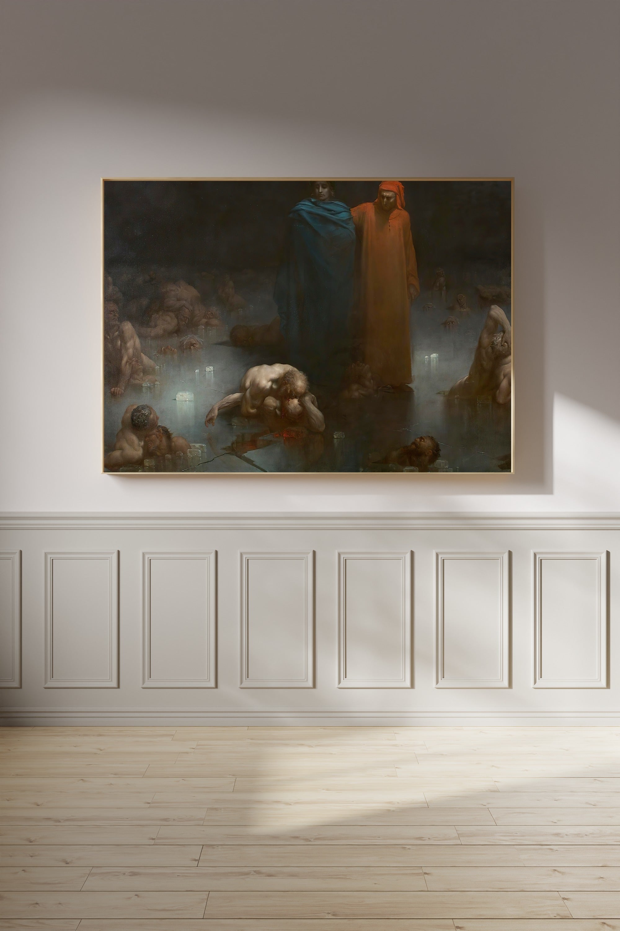 Gustave Doré — Dante and Virgil in the Ninth Circle of Hell | Fine Art Print