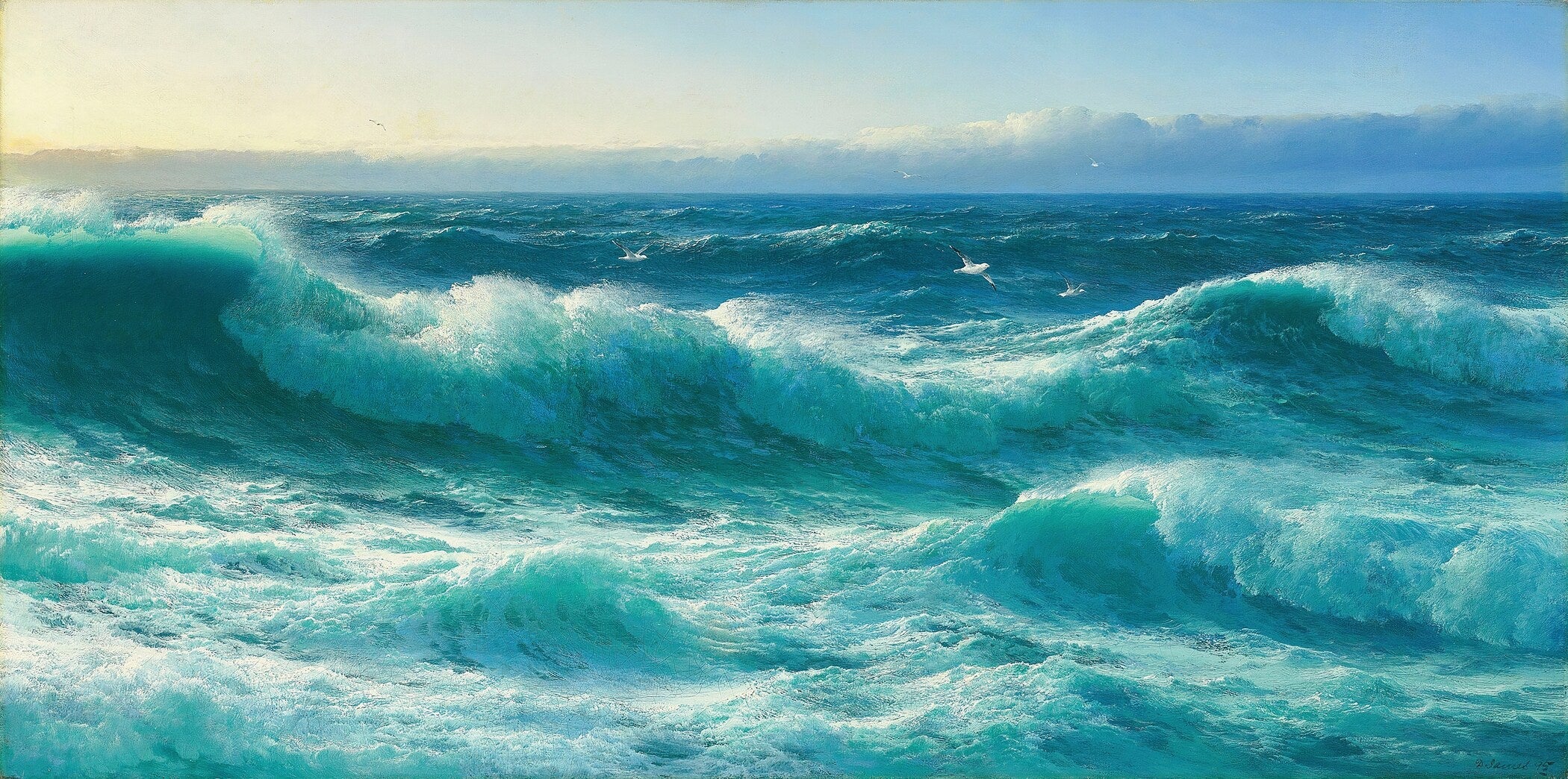 David James — Cornish Seascape | Fine Art Print - 9ArtPrints