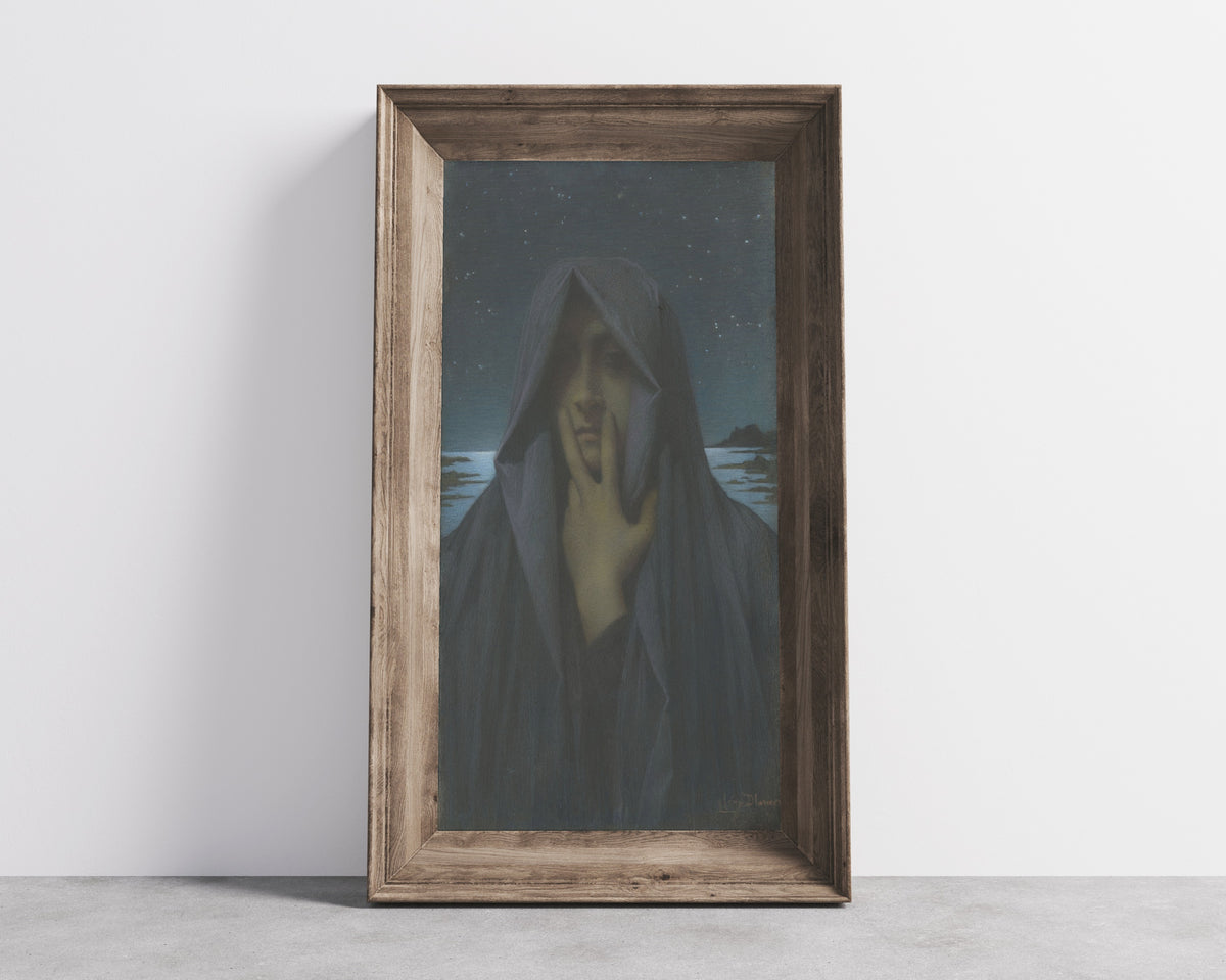 Lucien Lévy-Dhurmer — Silence (Le Silence) | Symbolist Art Print