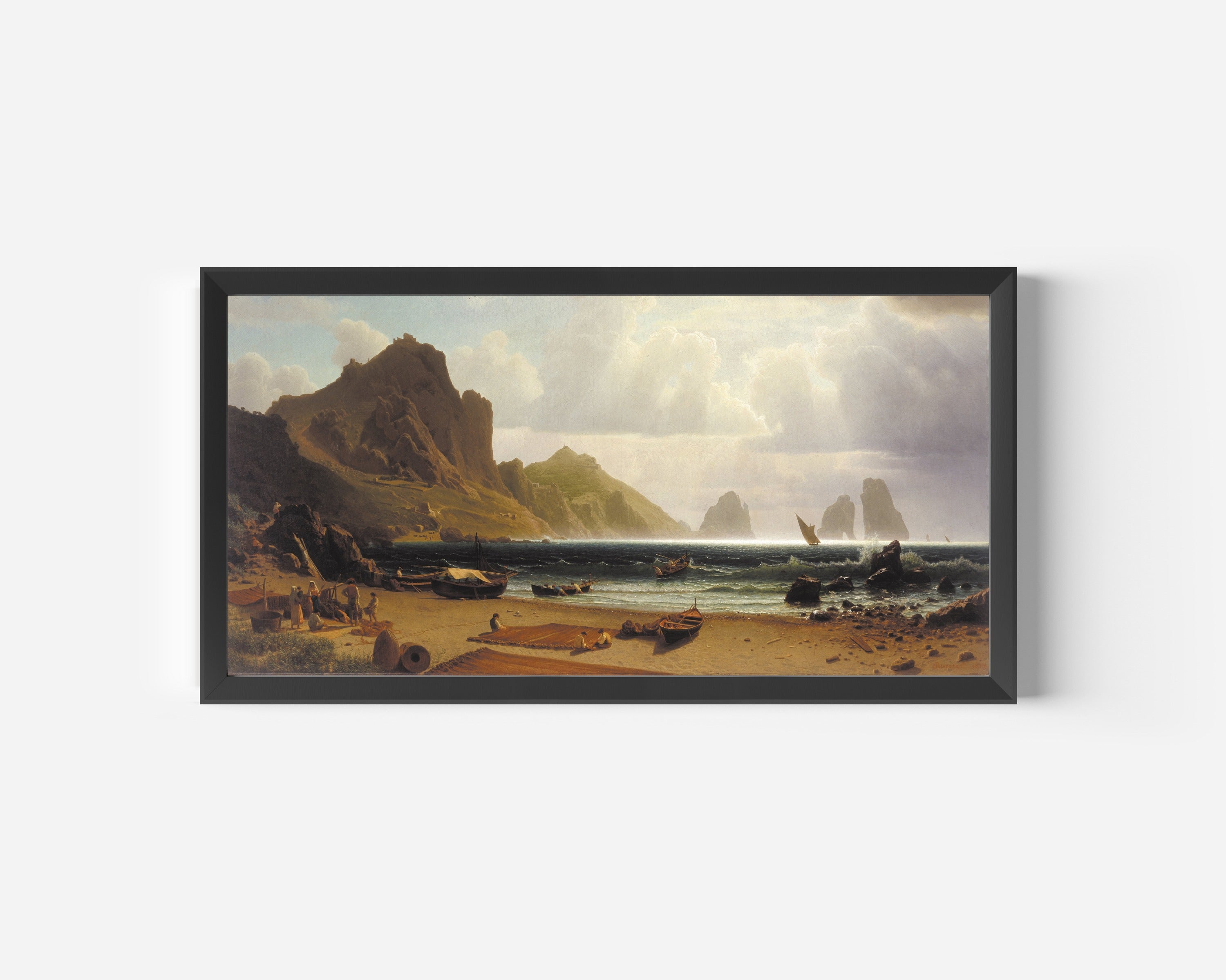 Albert Bierstadt — The Marina Piccola, Capri | Landscape Fine Art Print