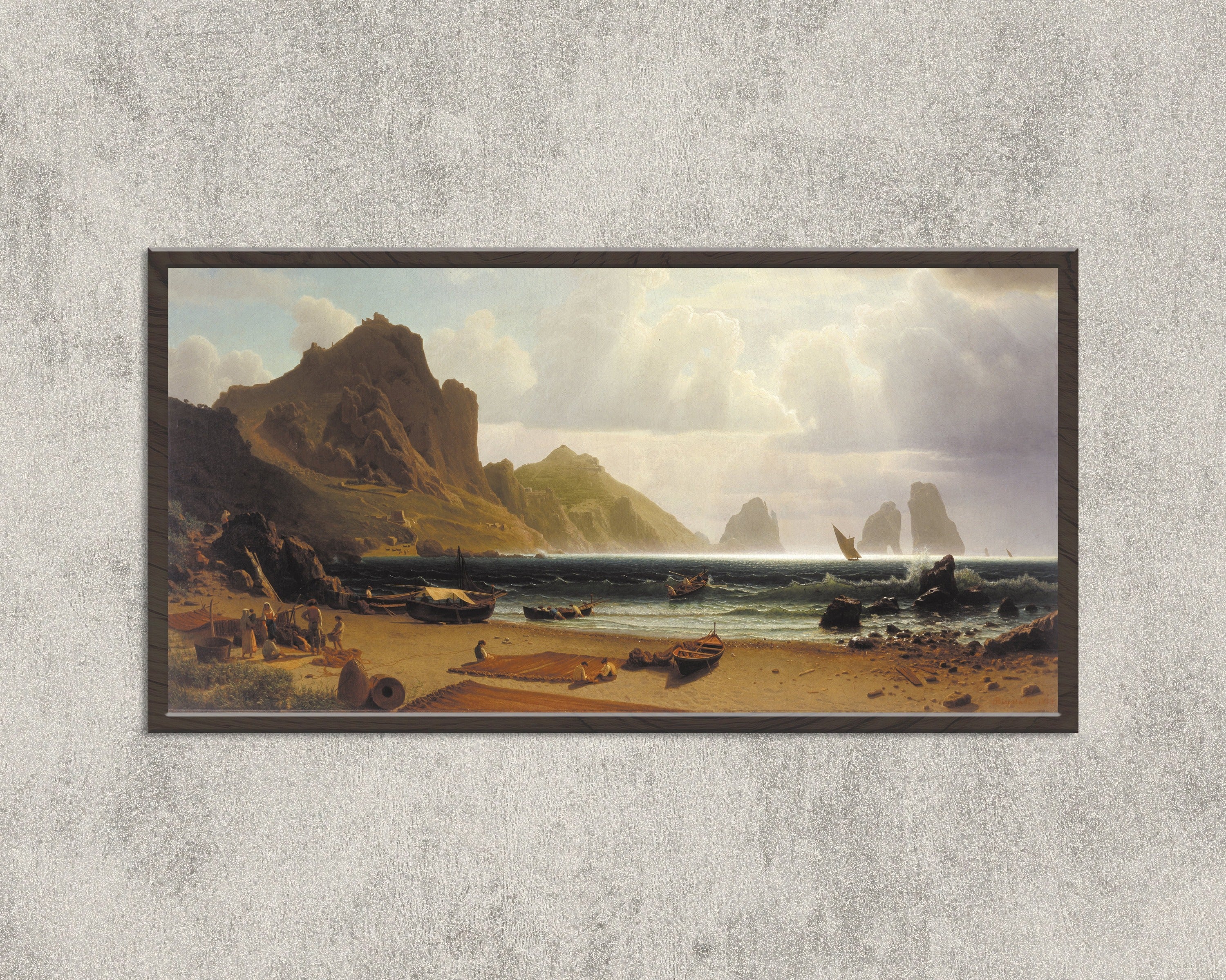 Albert Bierstadt — The Marina Piccola, Capri | Landscape Fine Art Print