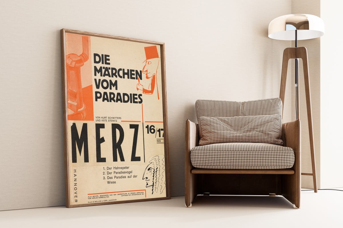 Kurt Schwitters — Die Märchen vom Paradies (Merz 16/17) | Fine Art Print