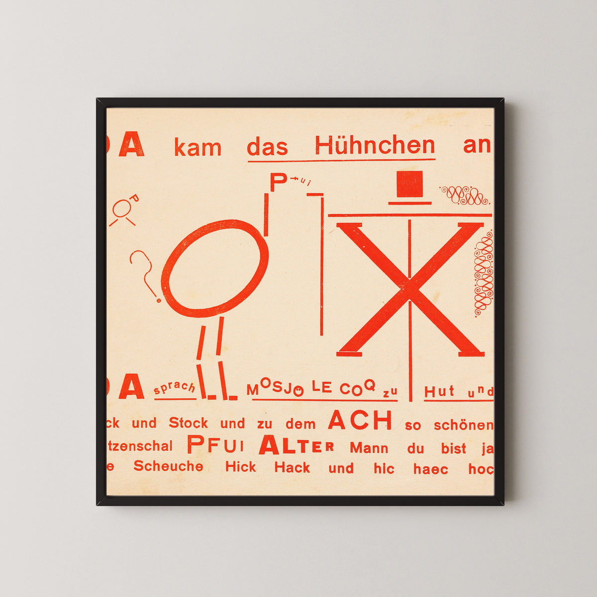 Kurt Schwitters — Die Scheuche | Fine Art Print