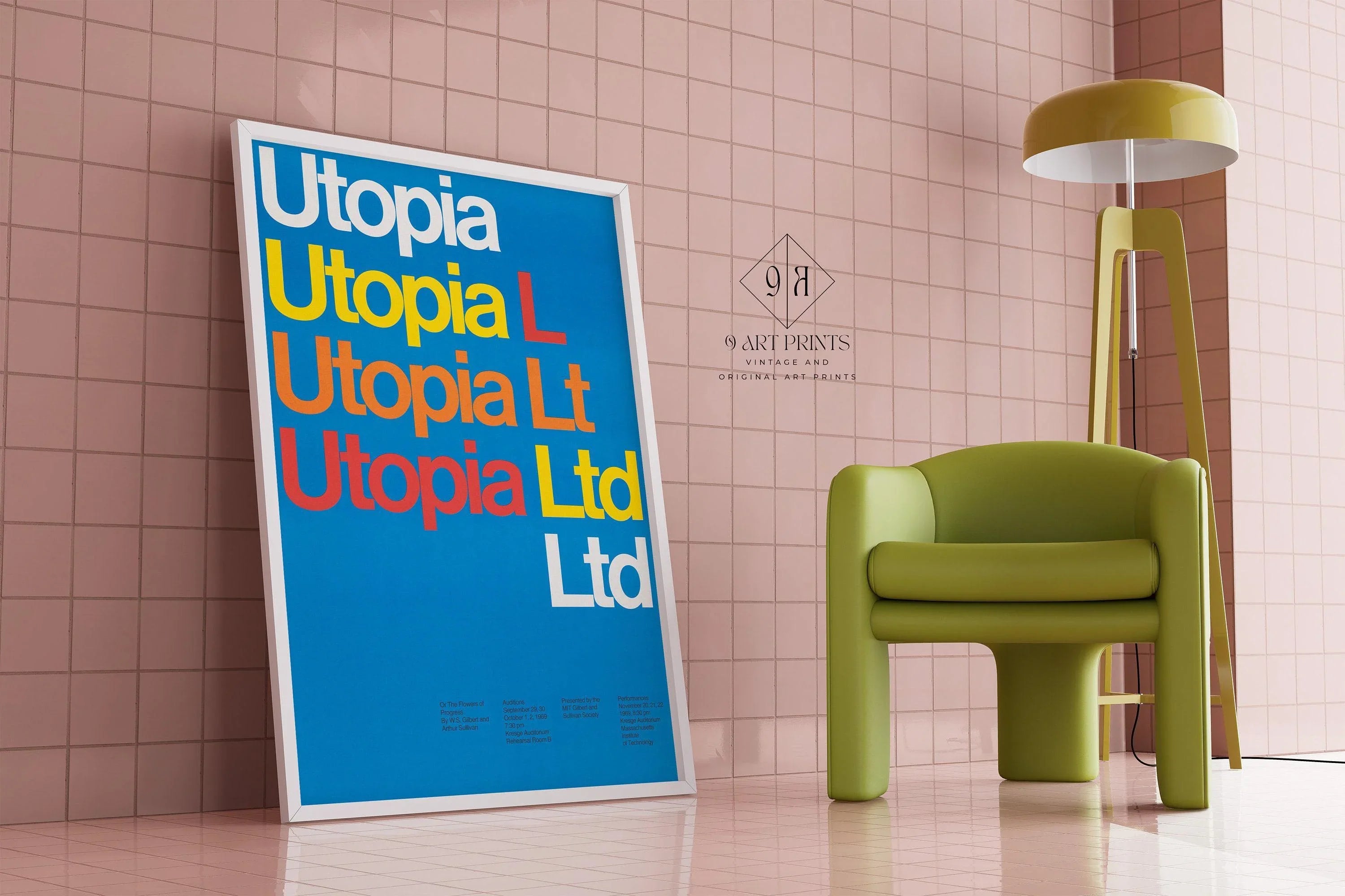 Dietmar Winkler - Utopia Ltd. PRINT | Minimalist Typography Poster