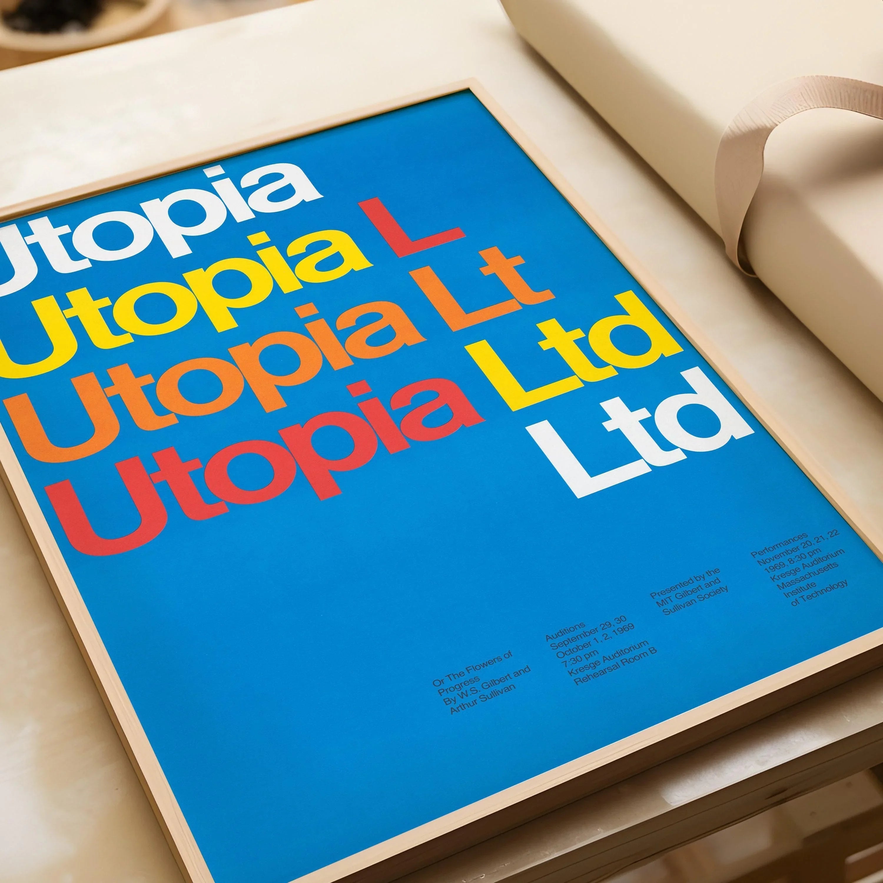 Dietmar Winkler - Utopia Ltd. PRINT | Minimalist Typography Poster