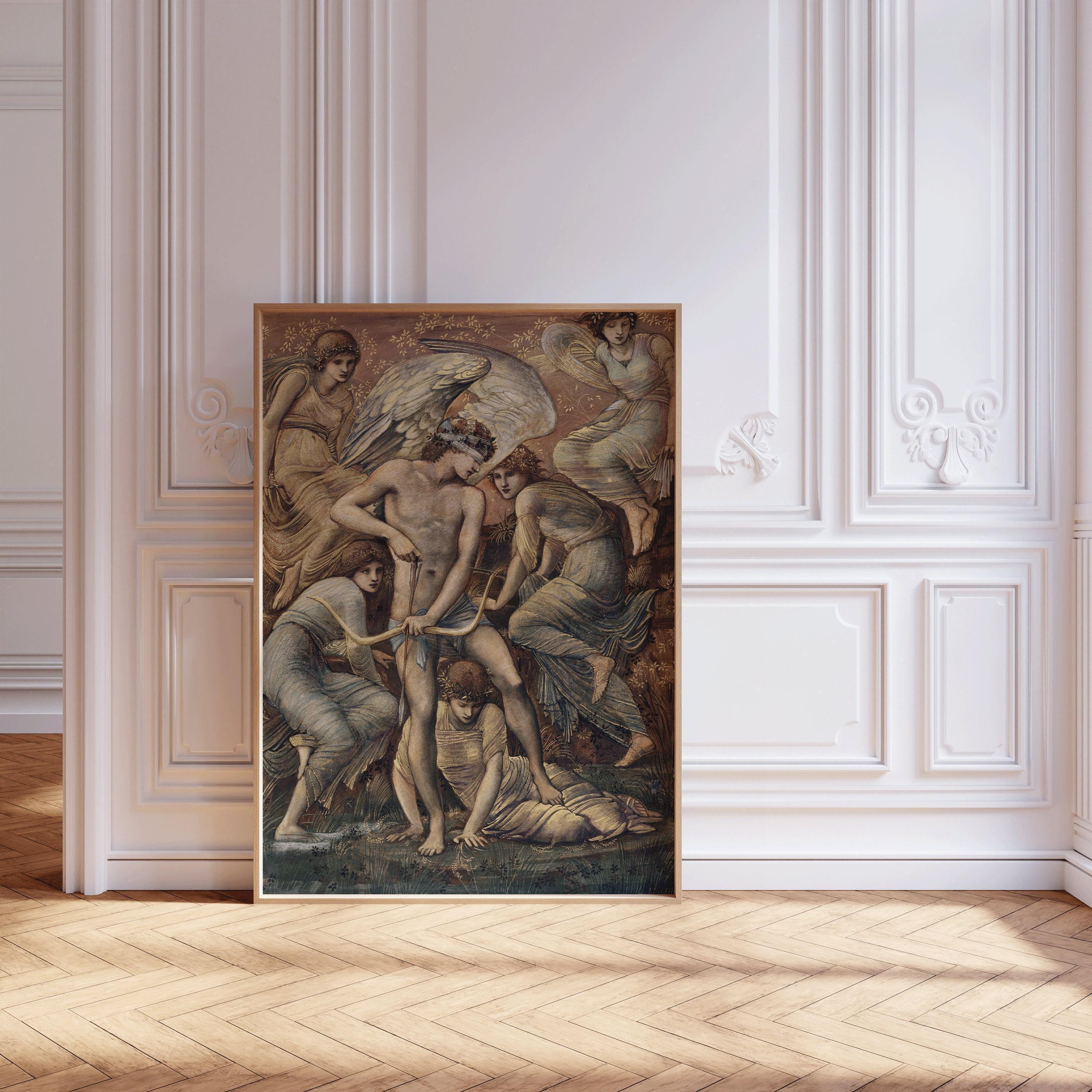 Edward Burne - Jones - Cupid's Hunting Grounds | Famous Mythology Classic Art (available handframed or unframed) - 9ArtPrints