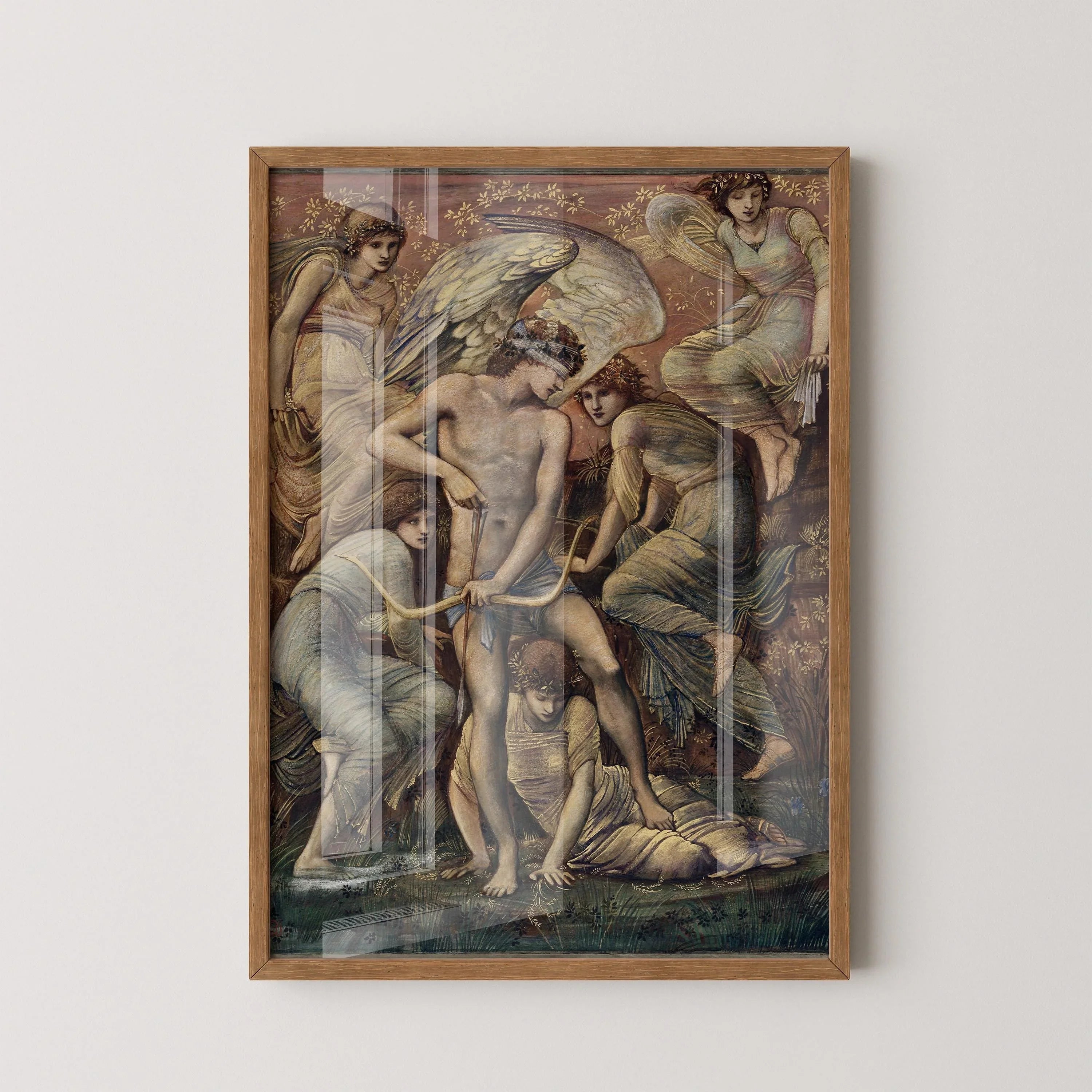 Edward Burne - Jones - Cupid's Hunting Grounds | Famous Mythology Classic Art