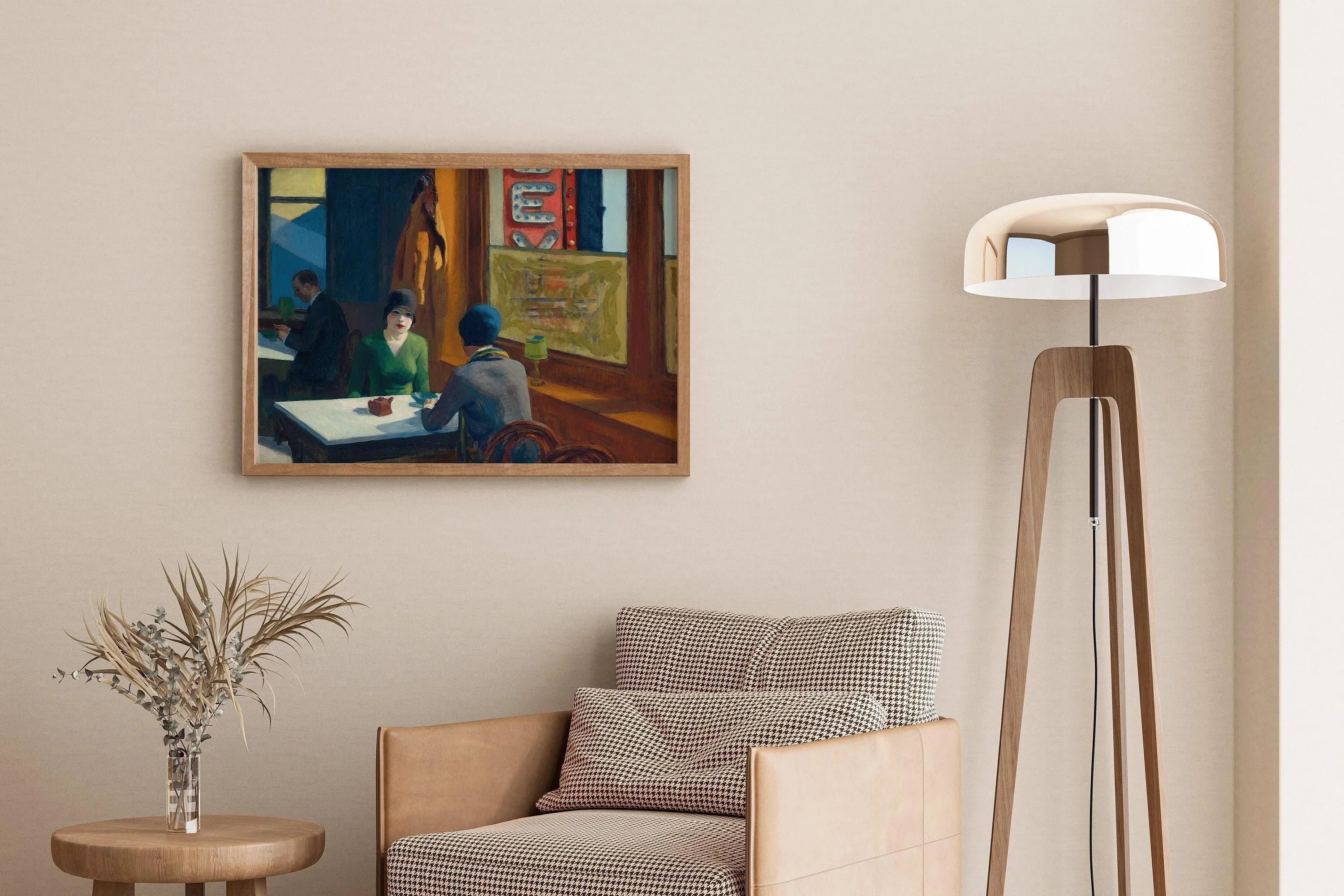 Edward Hopper - Cafe (Chop Suey) | Famous Art (available handframed or unframed) - 9ArtPrints