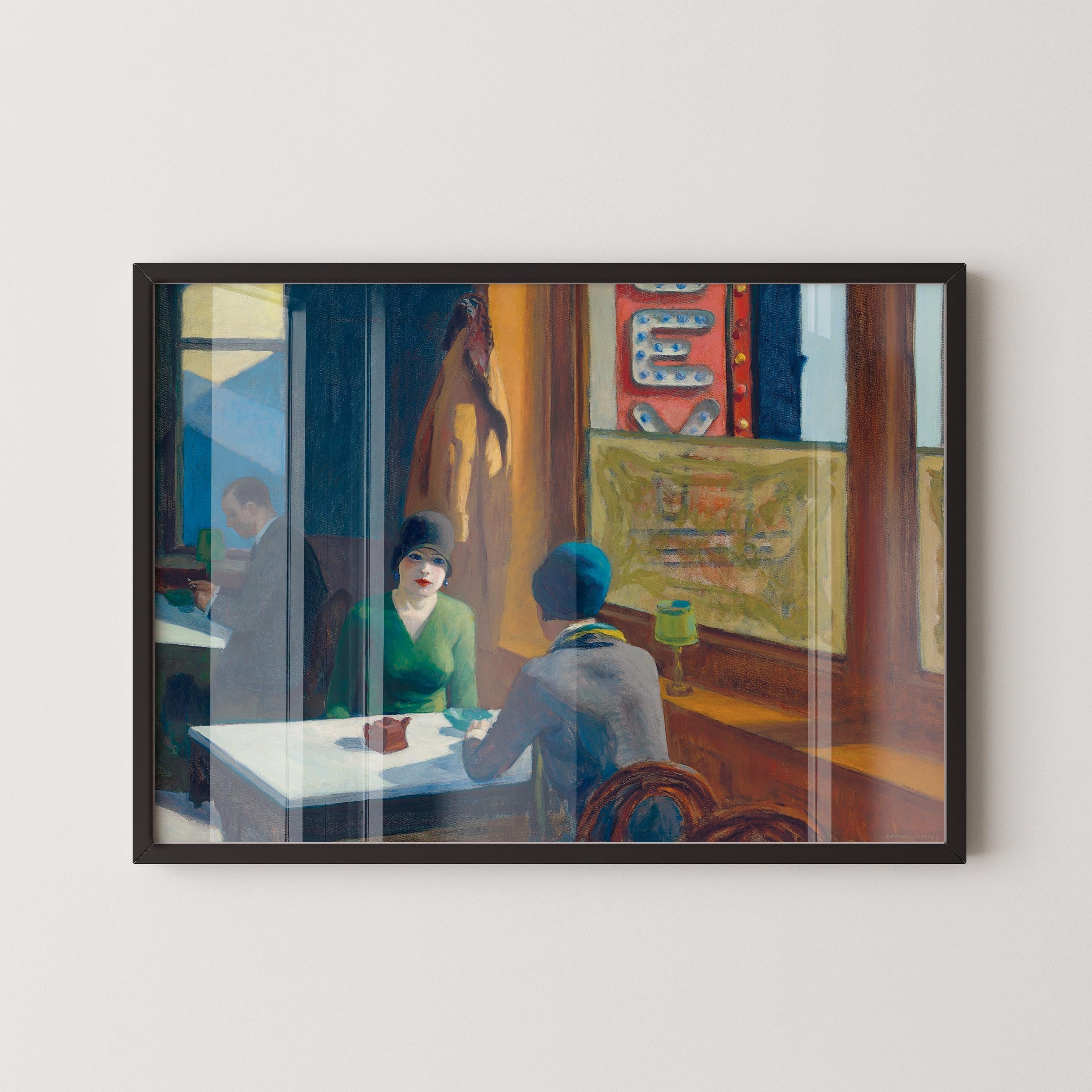 Edward Hopper - Cafe (Chop Suey) | Famous Art